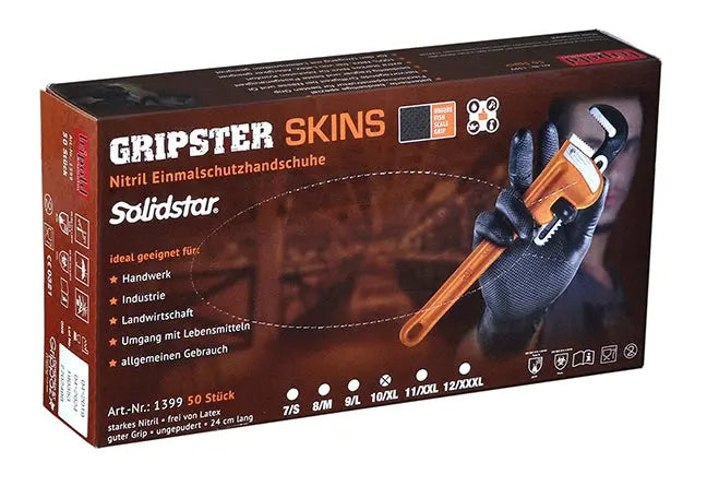 Solidstar® | GRIPSTER | Nitril-Einmalschutzhandschuh Leipold Arbeitsschutz