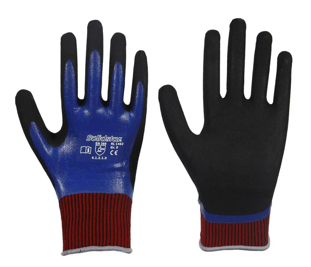 Solidstar® | Feinstrickhandschuh | Nitril-Vollbeschichtung Leipold Arbeitsschutz