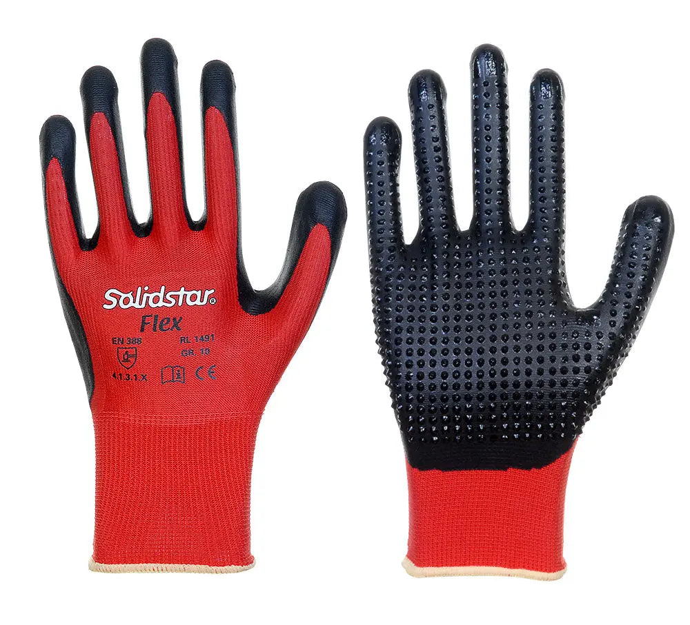 Solidstar® | Feinstrickhandschuh | Nitril-Beschichtung Leipold Arbeitsschutz