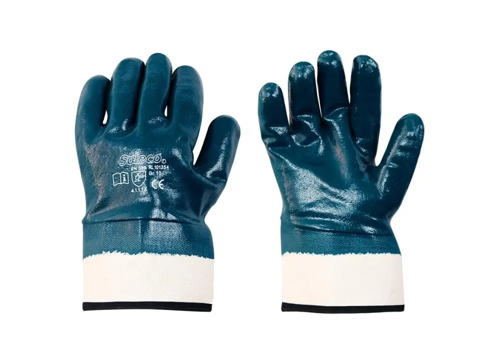Soleco® | Baumwoll-Trikot-Handschuh | Nitril-Beschichtung Leipold Arbeitsschutz