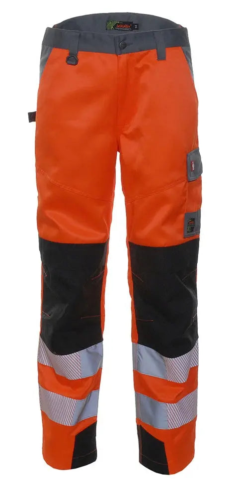 LeiKaTex® | BRIGHT LINE | Bundhose | warnorange/grau Leipold Arbeitsschutz
