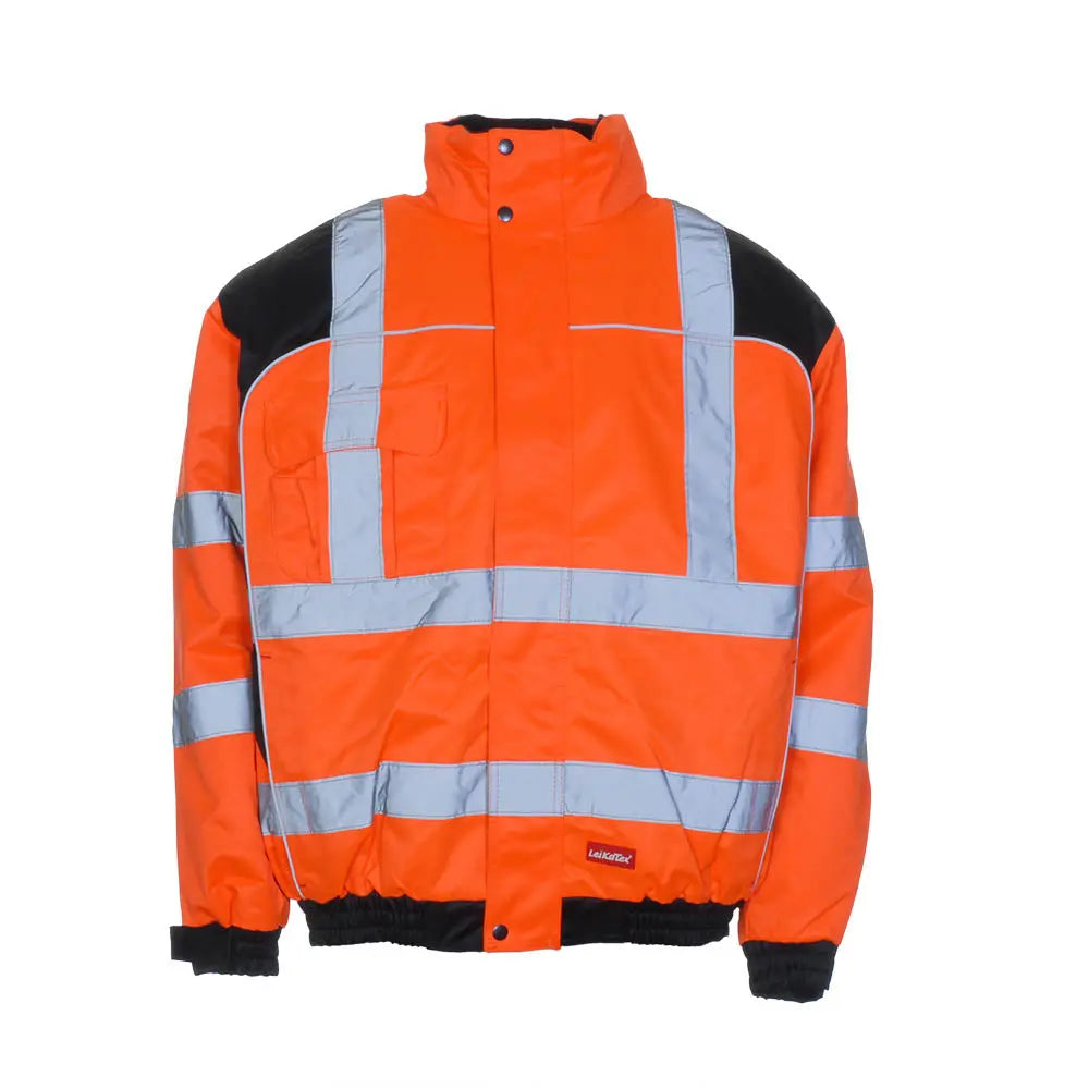 LeiKaTex® | Pilotenjacke | Warnschutz | warnorange/schwarz Leipold Arbeitsschutz
