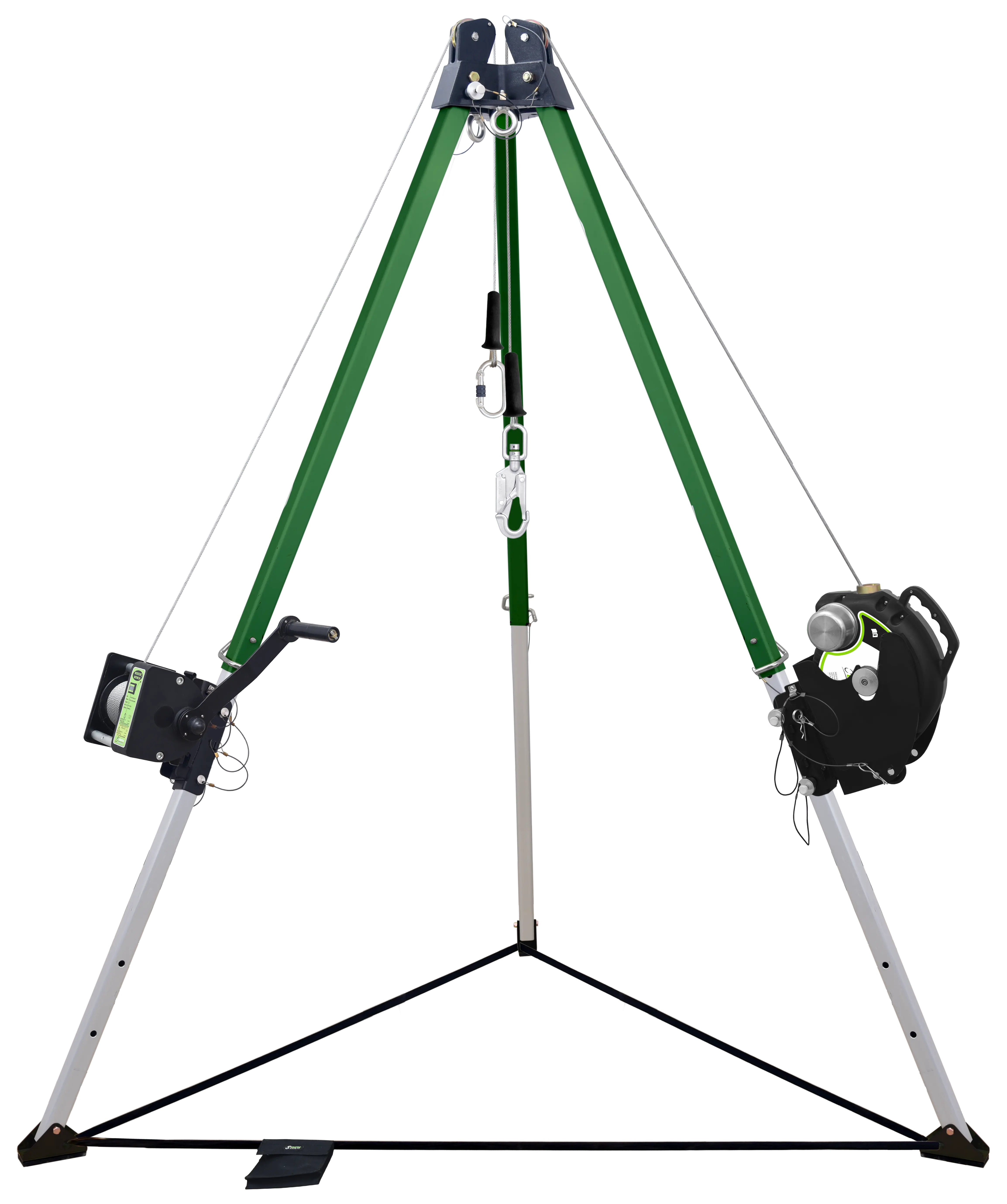7 ft. Dreibein mit Umlenkrollen-Doppelkopf