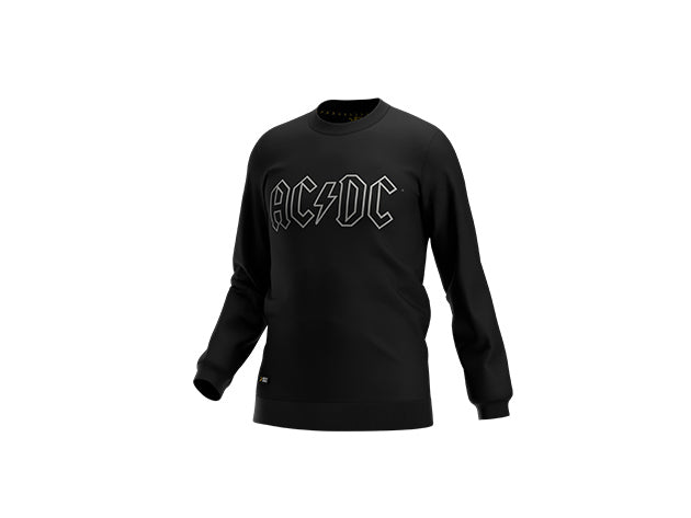 Pullover mit Rundhalsausschnitt Schwarz AC/DC ACDC CREWNECK X