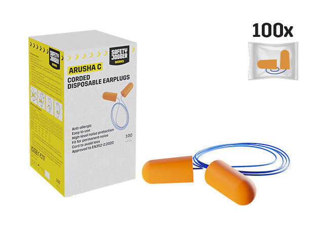 Ohrstöpsel Orange Safety Jogger ARUSHA CORDED 100pcs
