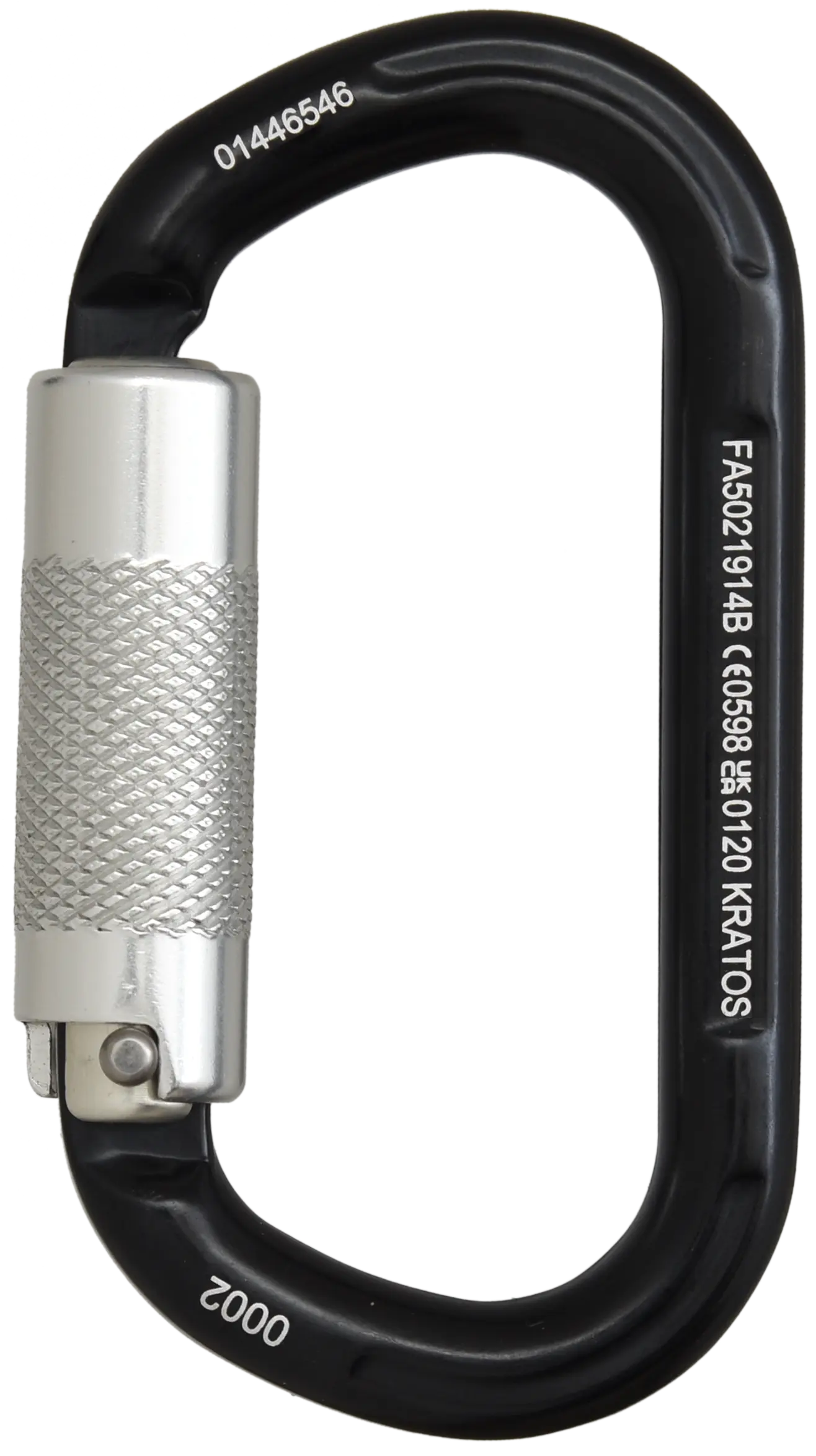 Aluminiumkarabiner mit Automatikverschluss Vierteldrehung (Twist-Lock)