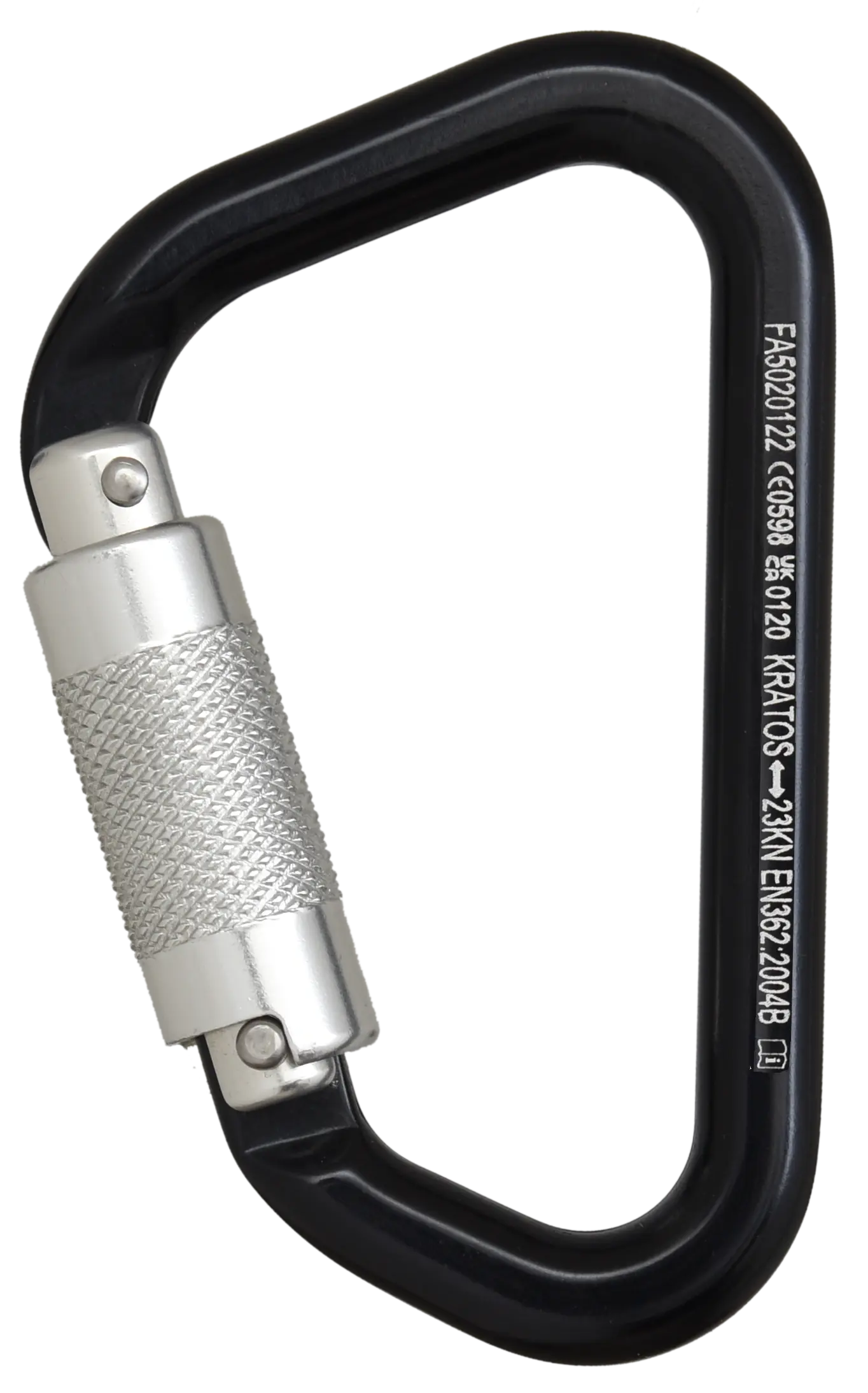 Aluminiumkarabiner mit Automatikverschluss Vierteldrehung