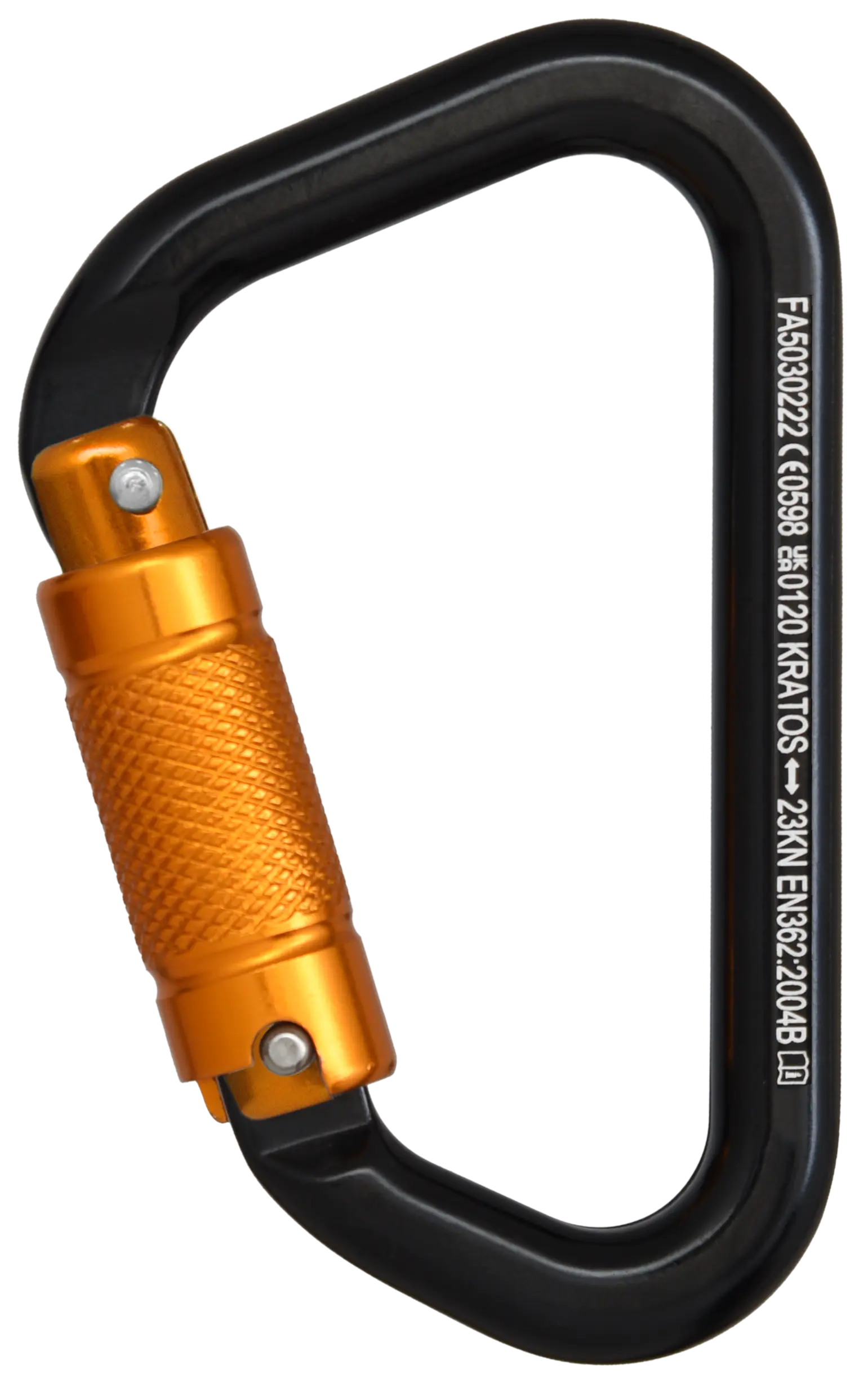 Aluminiumkarabiner mit dreifach wirkendem Automatikverschluss