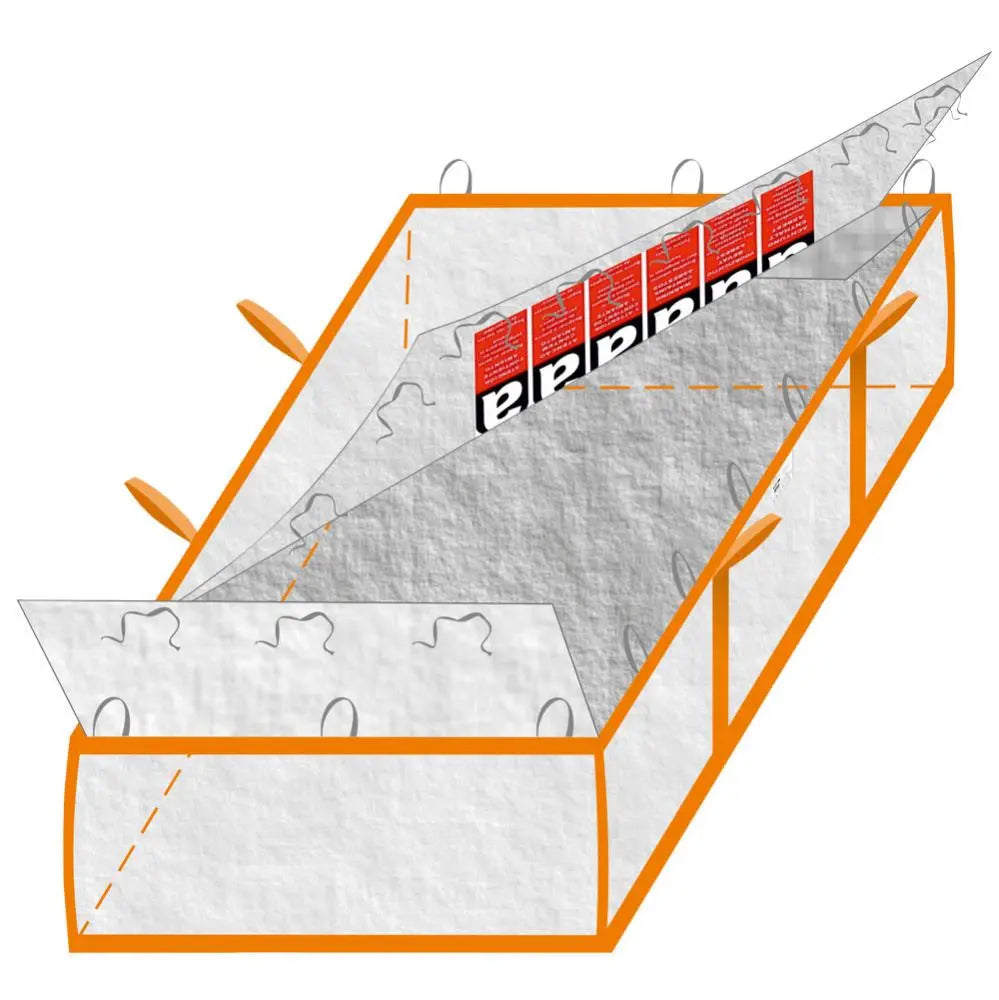 Asbest Plattenbag, 320x125x30cm BESCHICHTET, SWL 1.500 KG TECTOR® KERA Arbeitsschutz