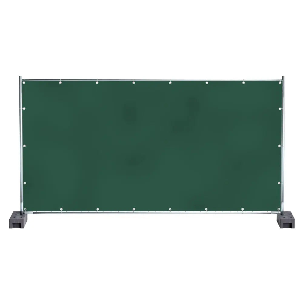Bauzaunplane PE-150g/m² weiß,grün,blau 1,76m x 3,41m Tector