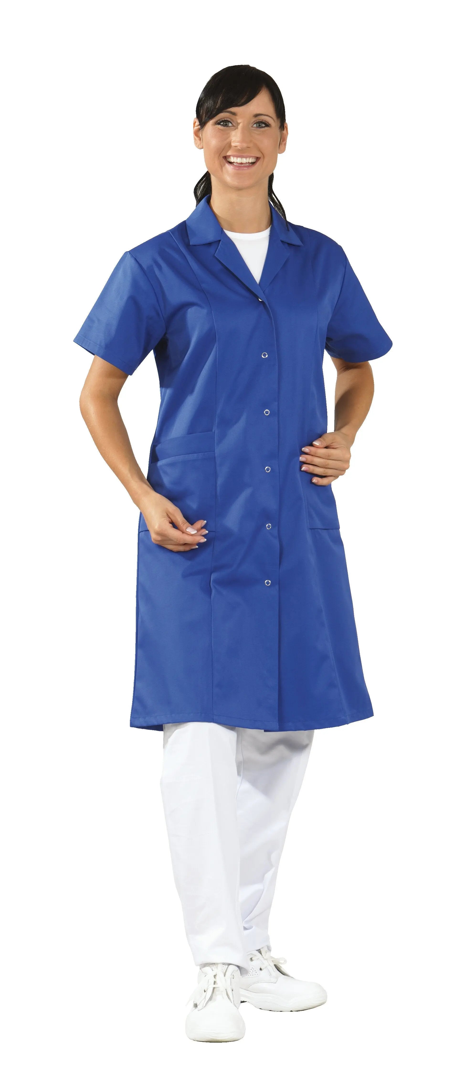 Berufsmantel Mischgewebe 1/4-Arm Damen Ganzjährig Planam kornblumenblau - KERA Arbeitsschutz