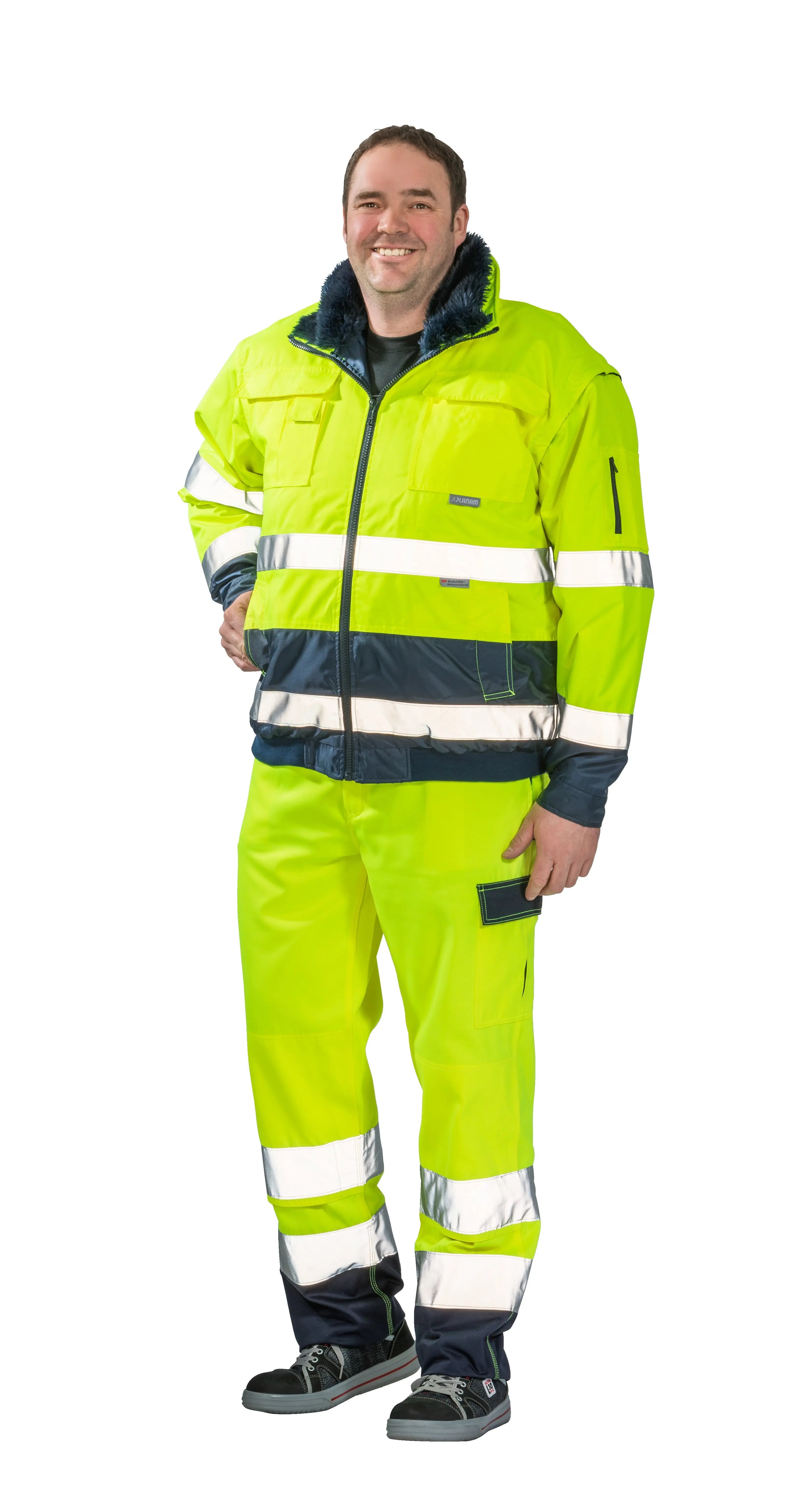Comfortjacke 2-farbig Herren Winter Planam gelb - KERA Arbeitsschutz