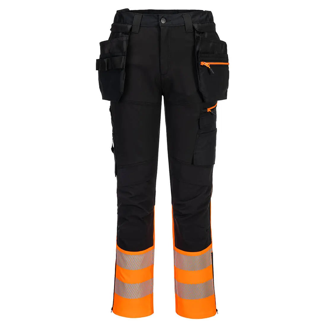 DX4 Warnschutz Bundhose Klasse 1 mit abnehmbaren Holstertaschen DX457 - KERA Arbeitsschutz