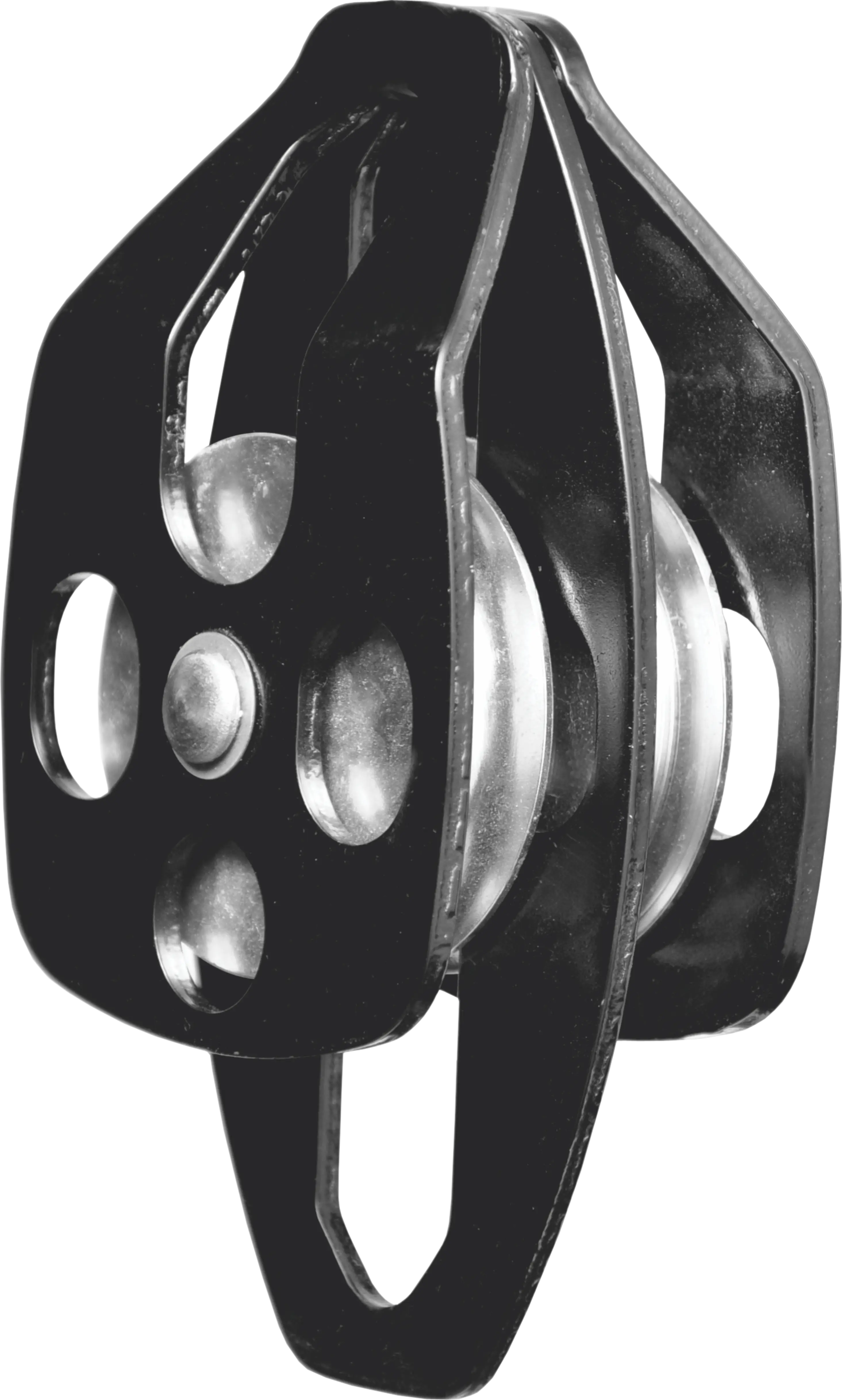 Doppelte Umlenkrolle mit Ãffnungsflanschen, doppelte Aufhängung