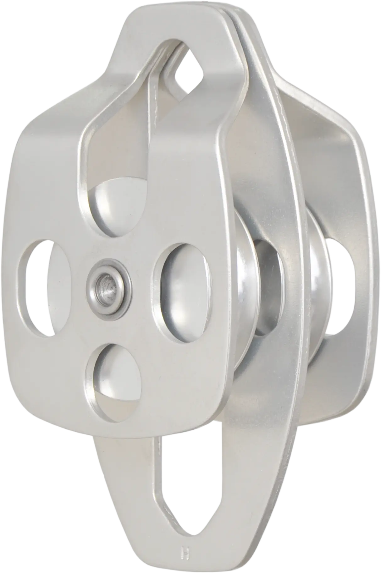 Doppelte Umlenkrolle mit Ãffnungsflanschen, doppelte Aufhängung