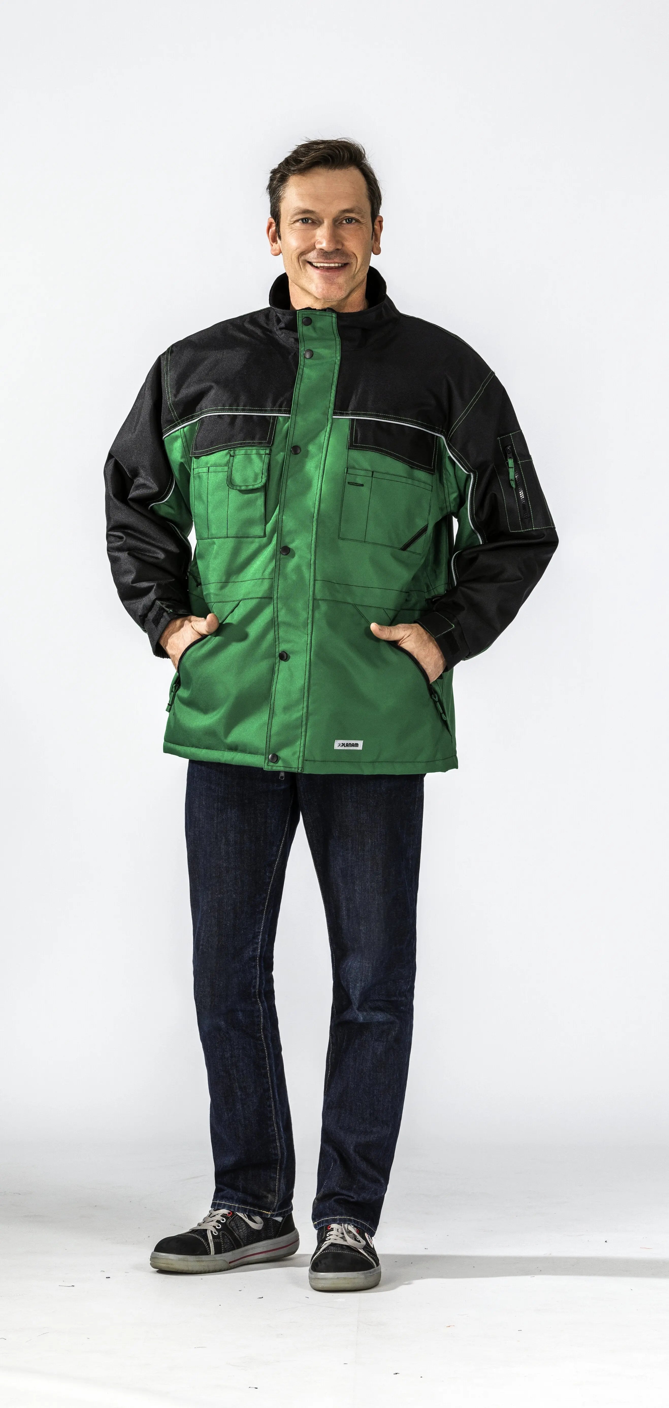 Dust Parka Herren Winter Planam farngrün - KERA Arbeitsschutz