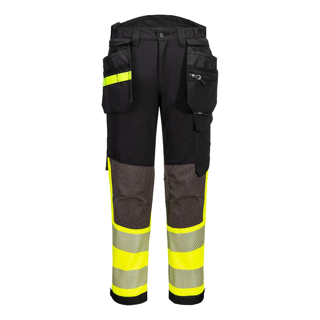 EV4 Warnschutz Stretch Bundhose Klasse 1 mit abnehmbaren Holstertaschen EV442 - KERA Arbeitsschutz