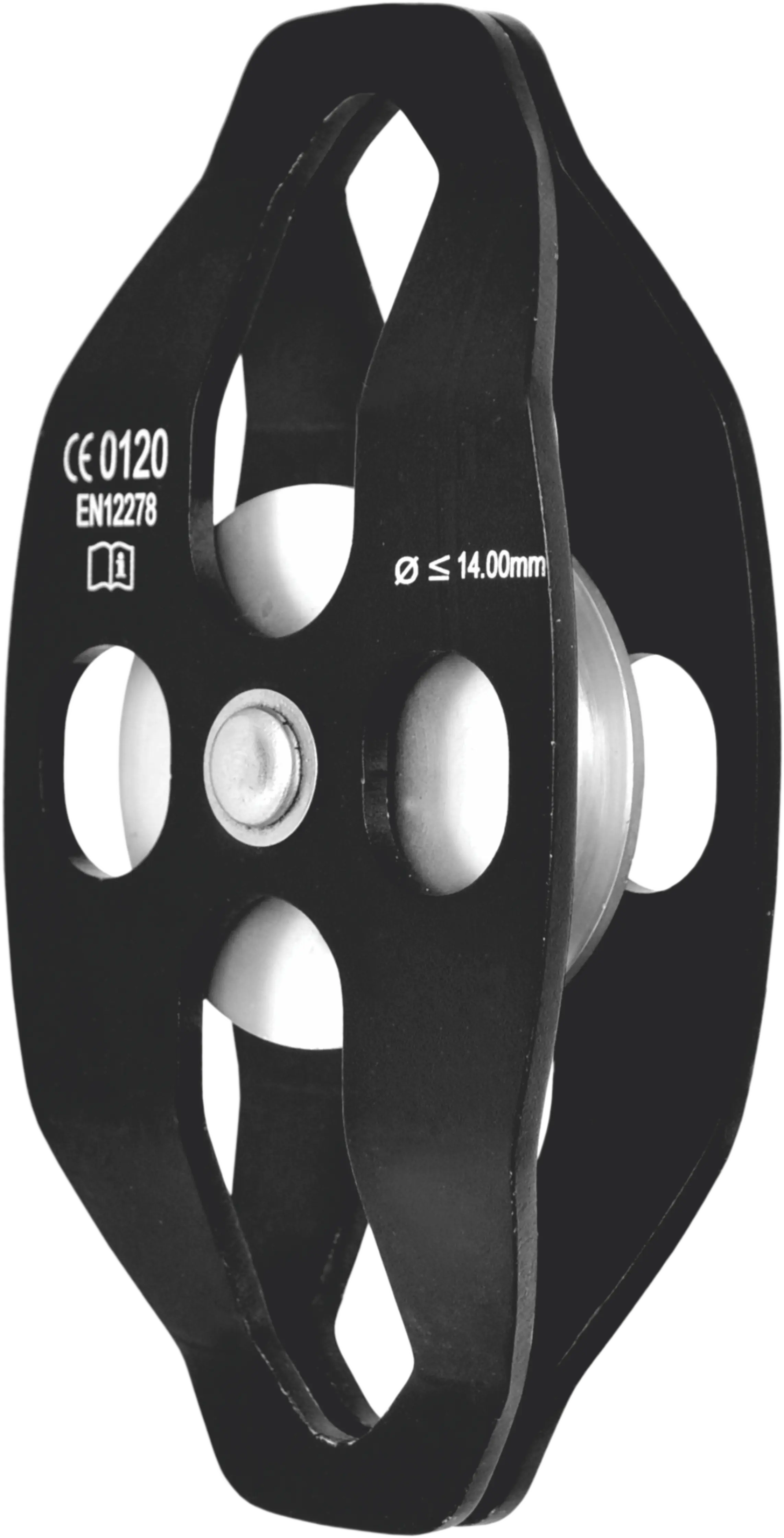 Einfache Umlenkrolle mit Öffnungsflanschen, doppelte Aufhängung