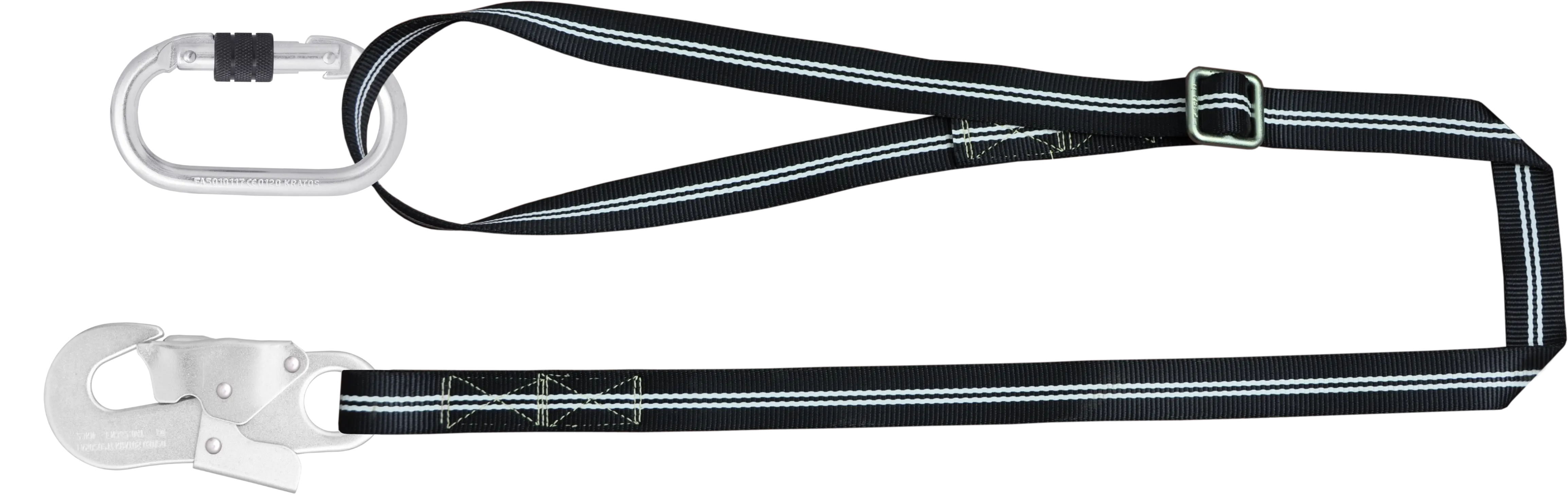 Flammbeständiges FIRE FREE Verbindungsmittel für Arbeitsplatzpositionierung 2 m mit 2 Karabiner FA 5010117