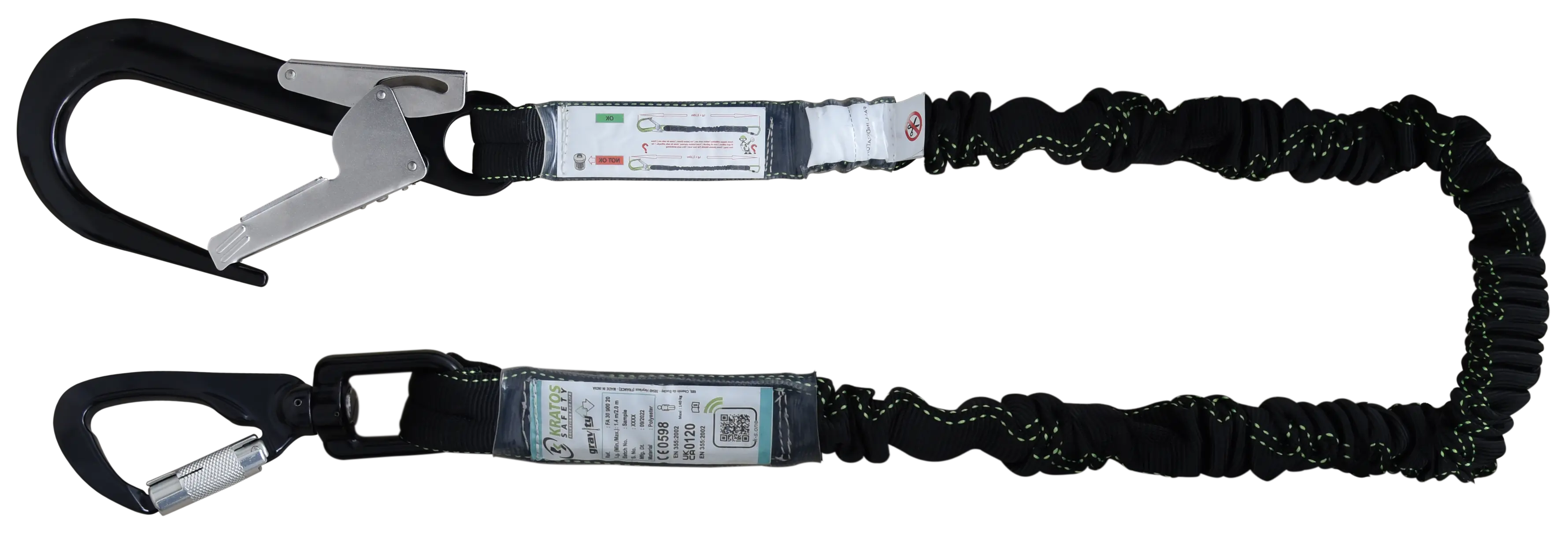 GRAVITY-S - Verbindungsmittel aus elastischem Gurtband mit Falldämpfer 2 m