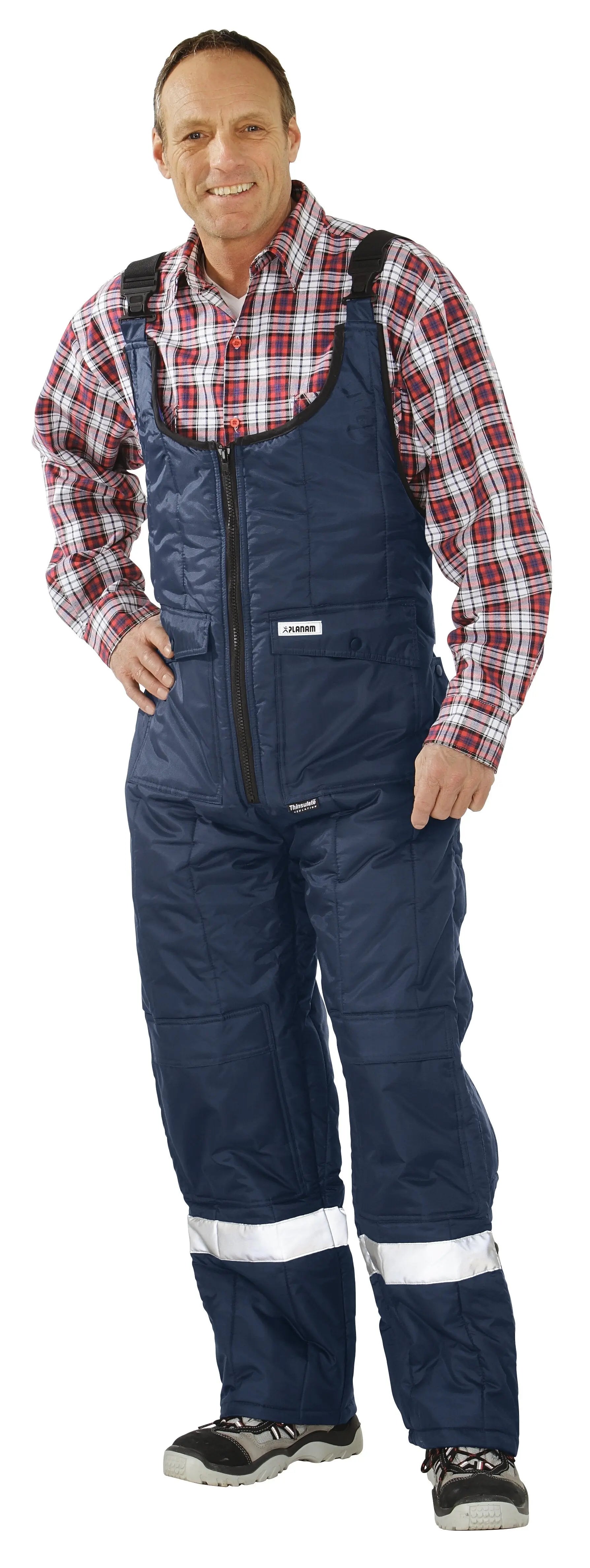 Gefrierhaus Latzhose Herren Ganzjährig Planam marine - KERA Arbeitsschutz