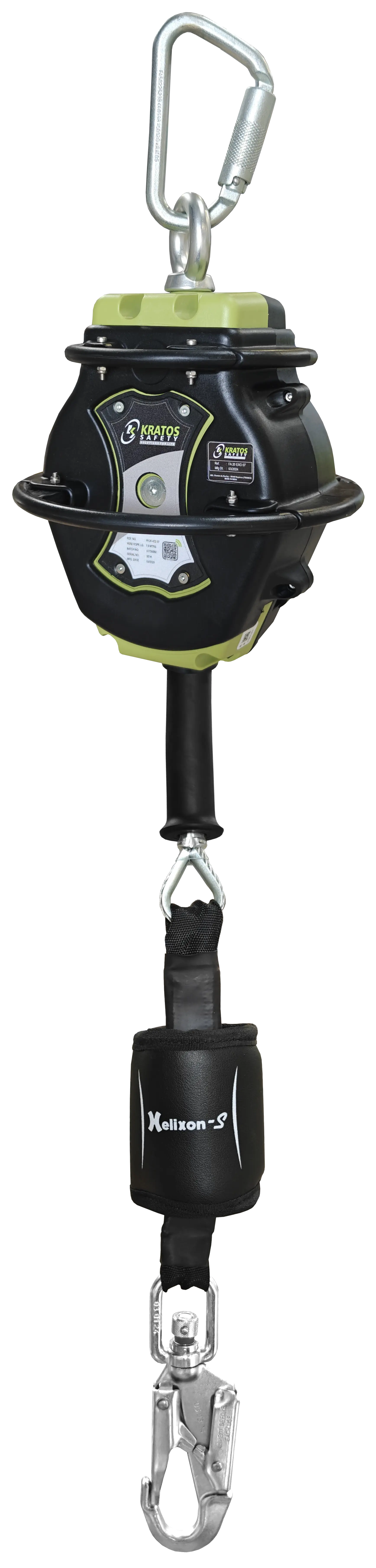 HELIXON-S Absturzsicherung mit automatischem Rückzug Polymergehäuse an Drahtseilaus verzinktem Stahl 7 m - speziell für scharfe Kanten -bereits ausgerüstet mit FA 20 EXO 07