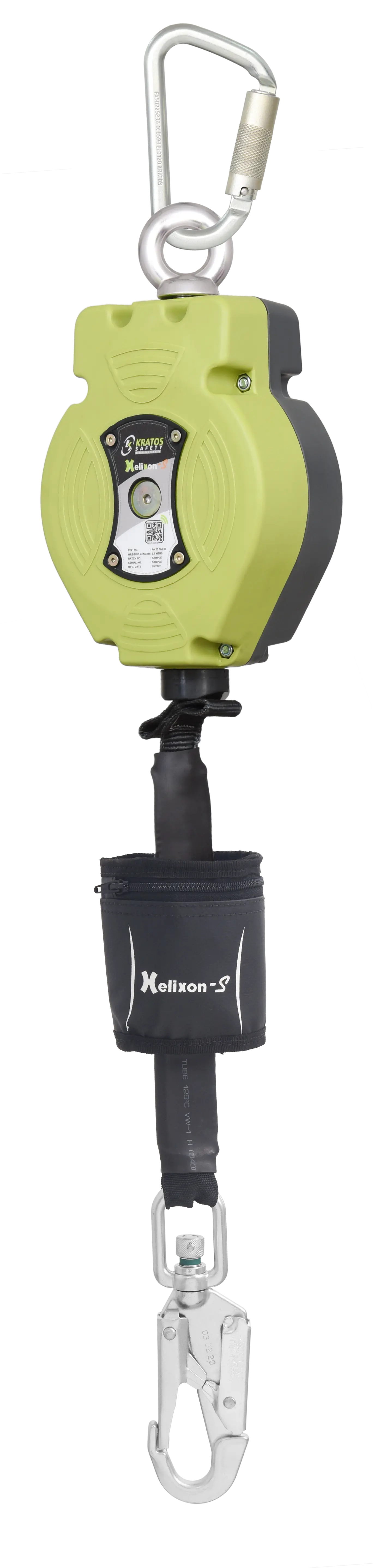 HELIXON-S Polyestergurtband, Höhensicherungsgerät mit automatischem Rückzug 3,5m