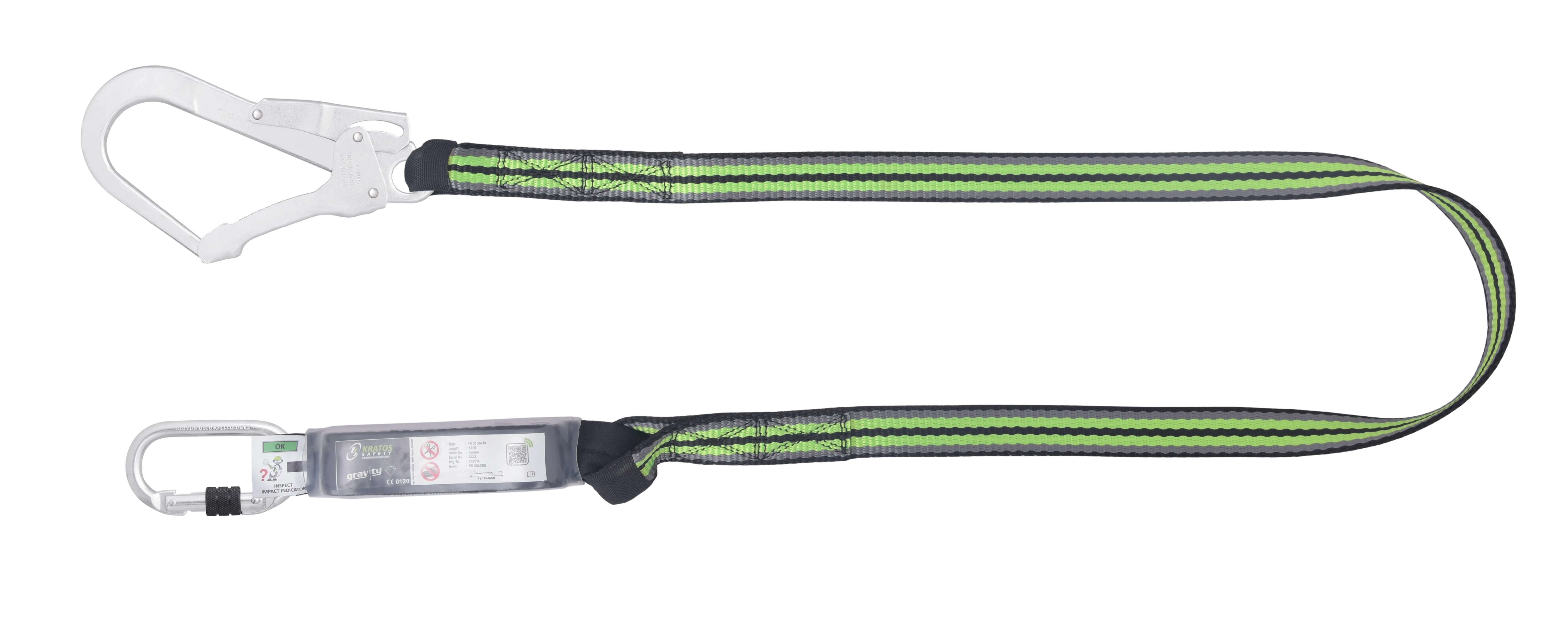 HOPE - Verbindungsmittel mit Falldämpfer aus Gurtband 1,80 m mit Karabiner FA5010117 und FA5020755