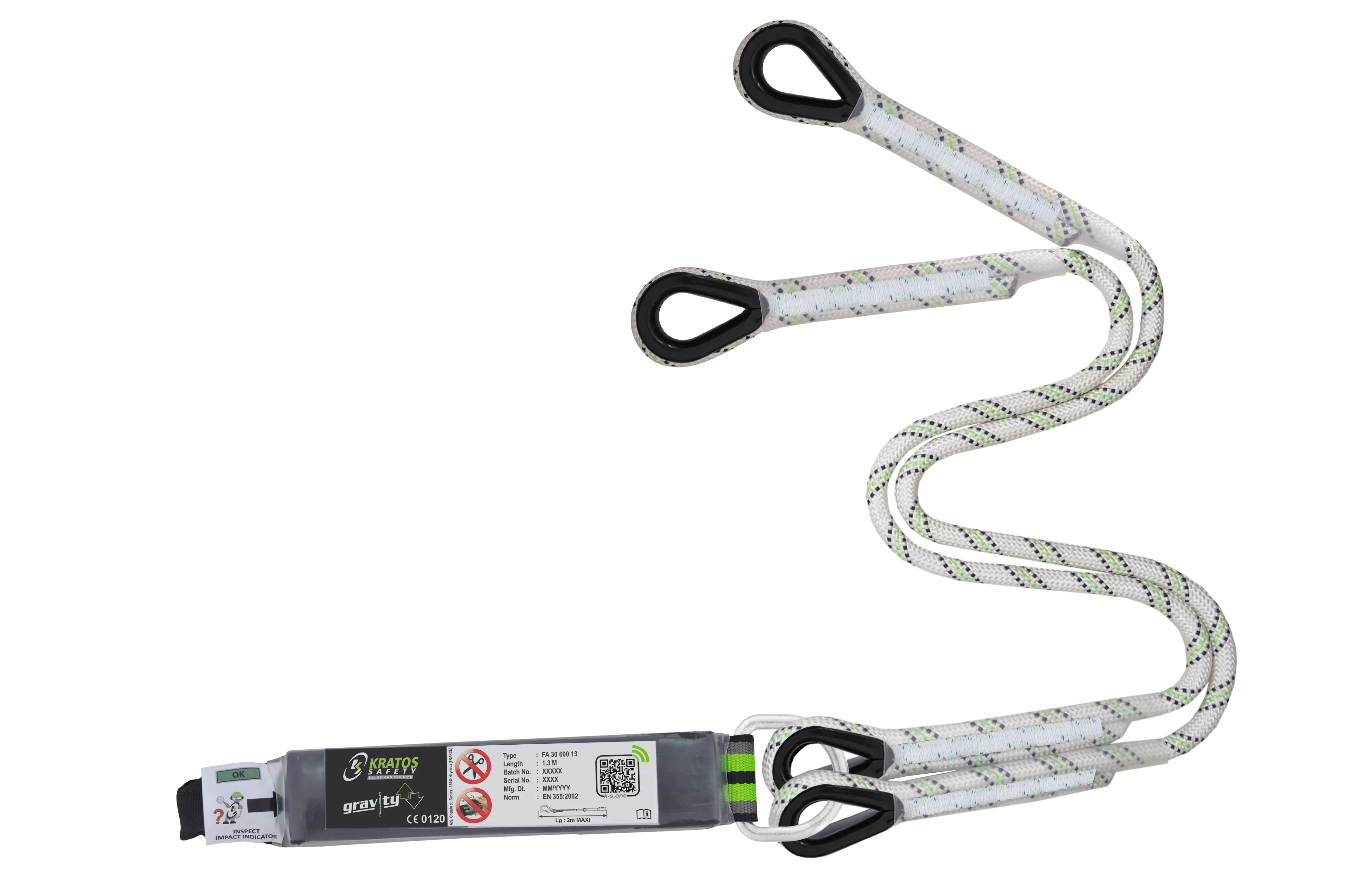 HOPE - Y-Verbindungsmittel mit Falldämpfer aus Kernmantelseil