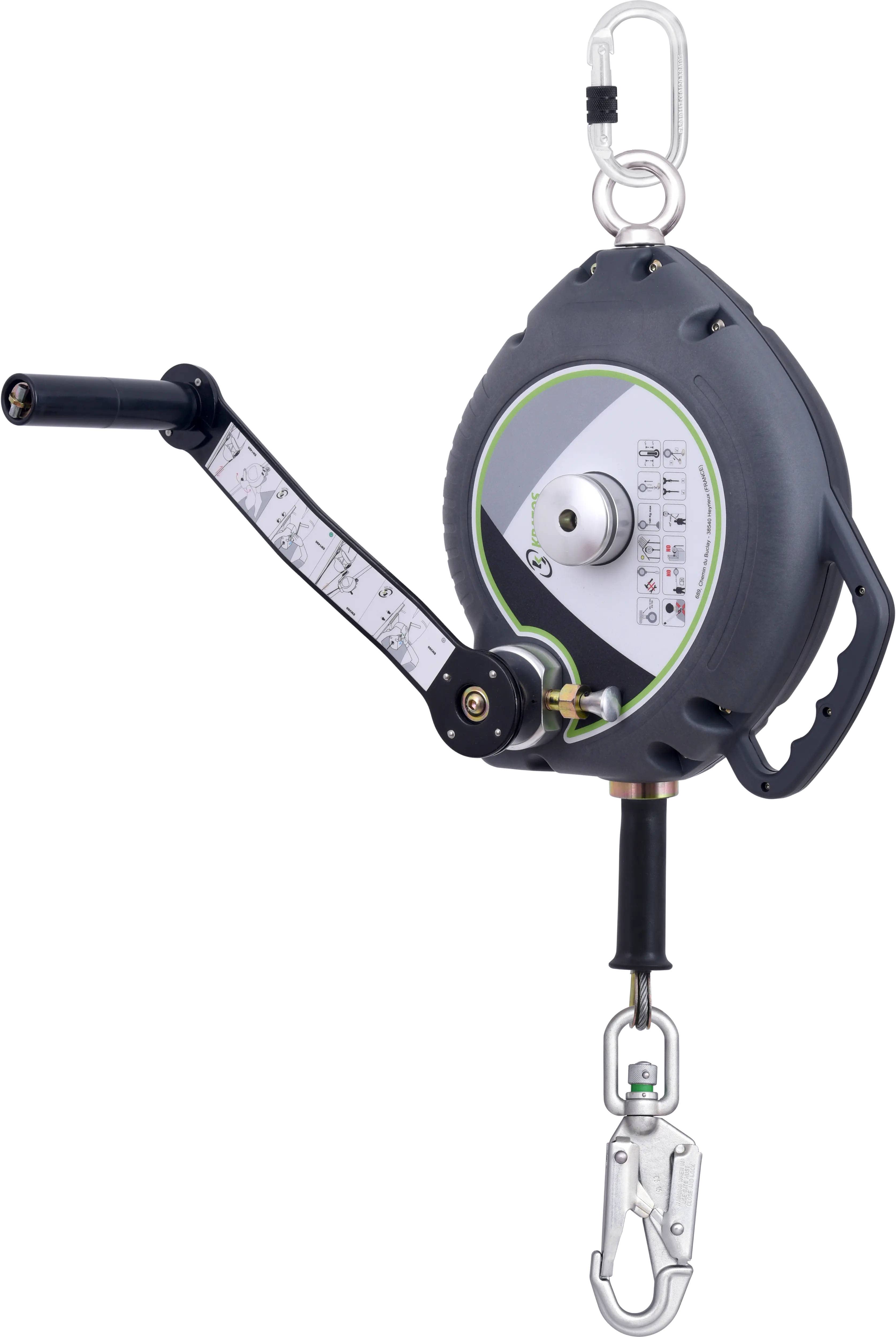 KALYPSO - Höhensicherungsgerät, Absturzsicherung mit integrierter Rettungswindia20 m