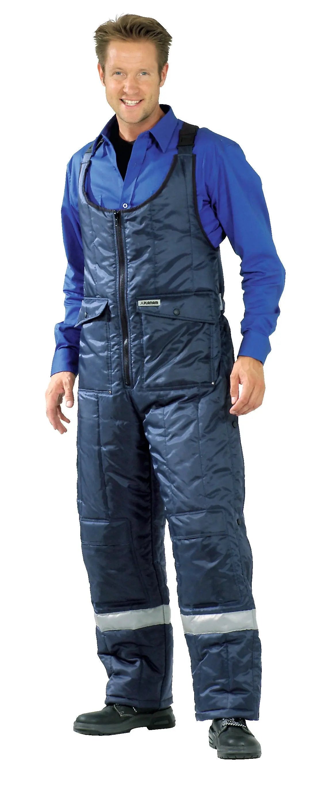 Kühlhaus Latzhose Herren Ganzjährig Planam marine - KERA Arbeitsschutz