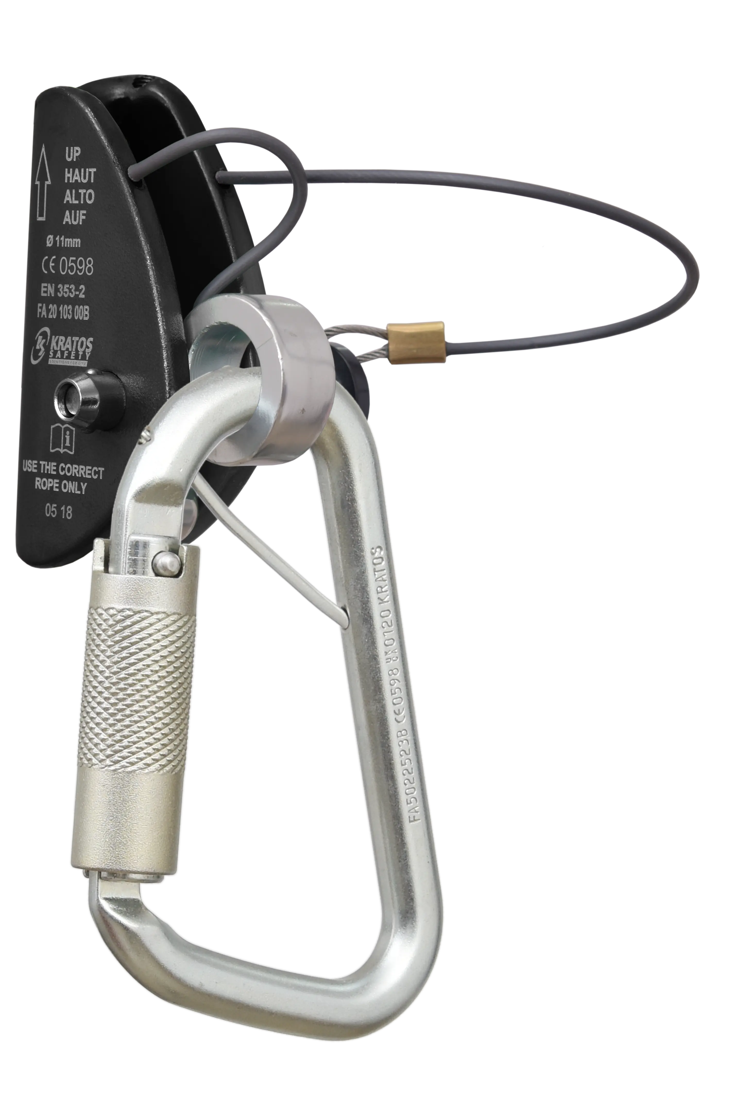 LOREL, Mitlaufendes Auffanggerät für Kernmantelseil 11 mm