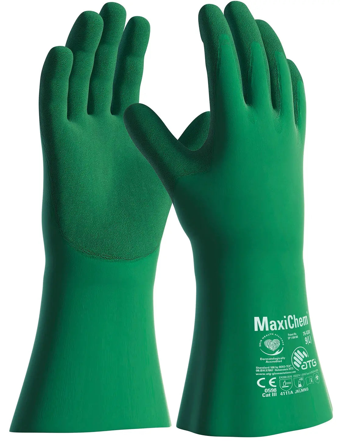 MaxiChem® Chemikalienschutz-Handschuhe (76-830)-72 Paar ATG®