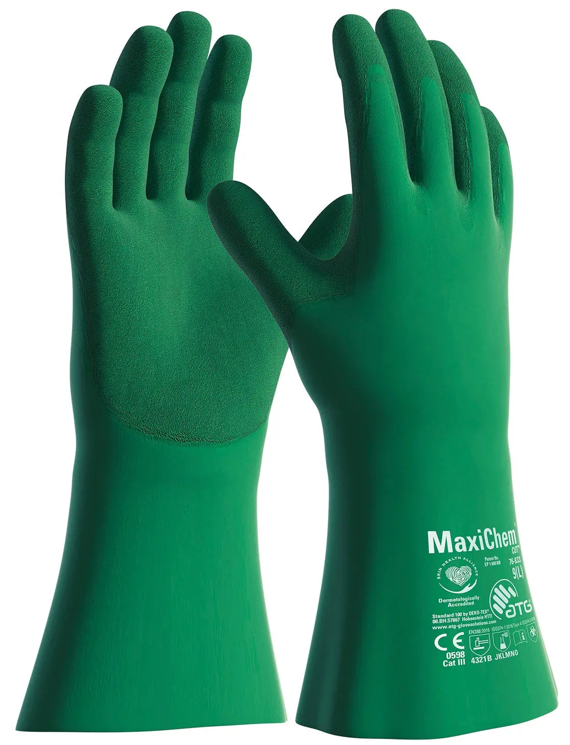 MaxiChem® Cut™ Chemikalienschutz-Handschuhe (76-833)-72 Paar ATG®