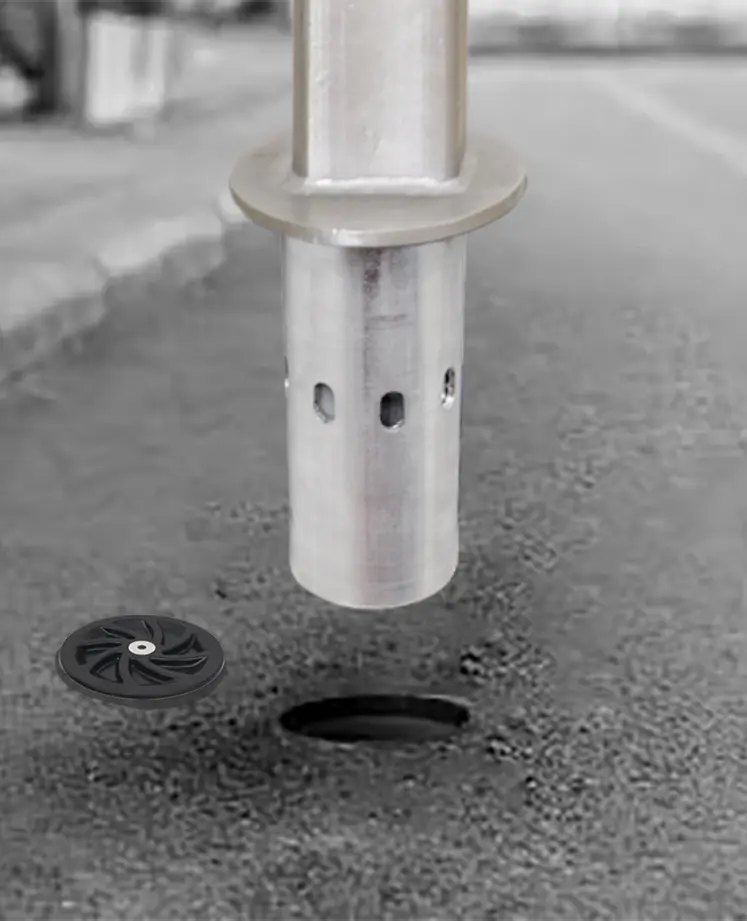 MultiSafeWay - Zubehör zur Befestigung auf dem Boden (Bodenhülse)