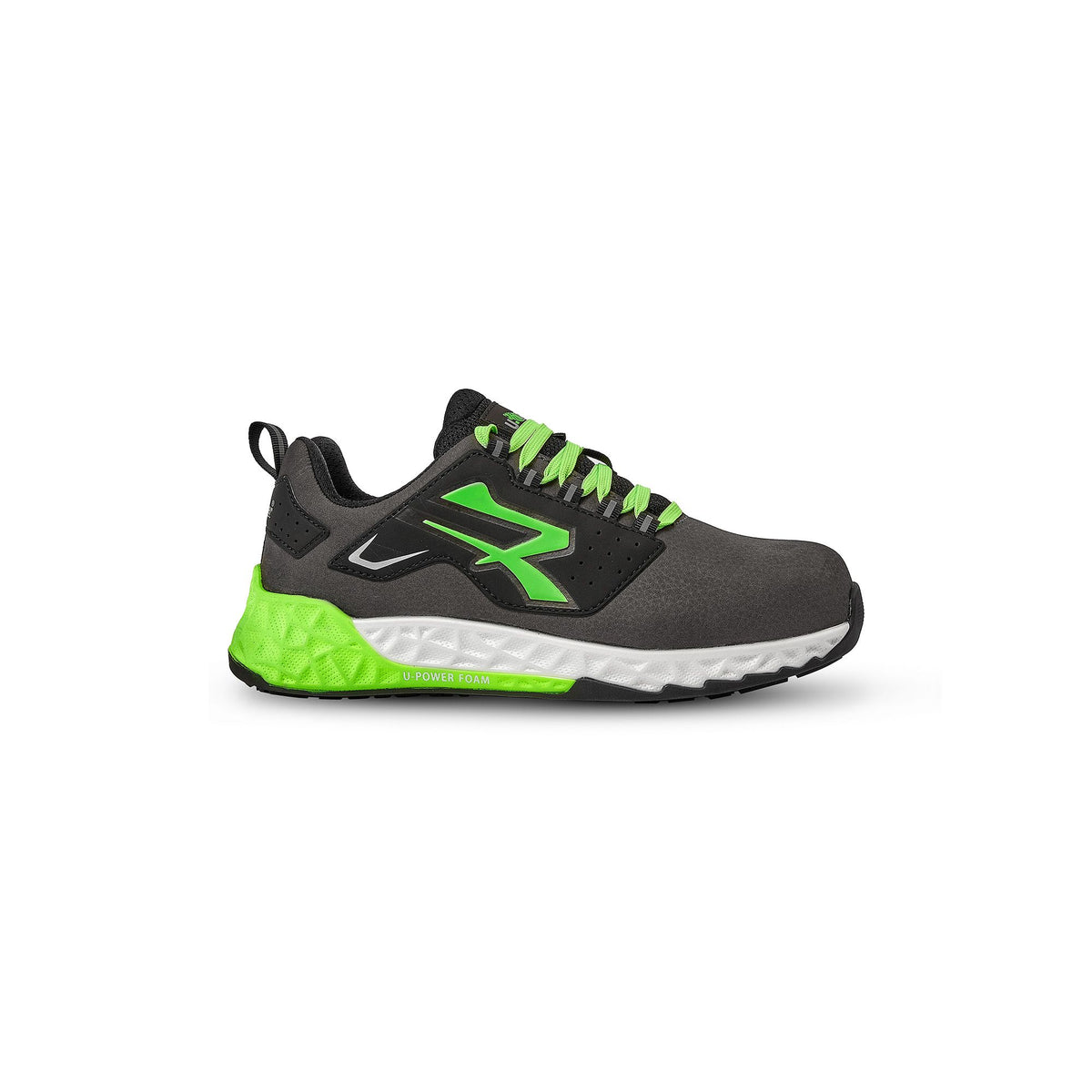 U-Power Sicherheitshalbschuhe S3S NED ESD GREY / VERDE FLUO