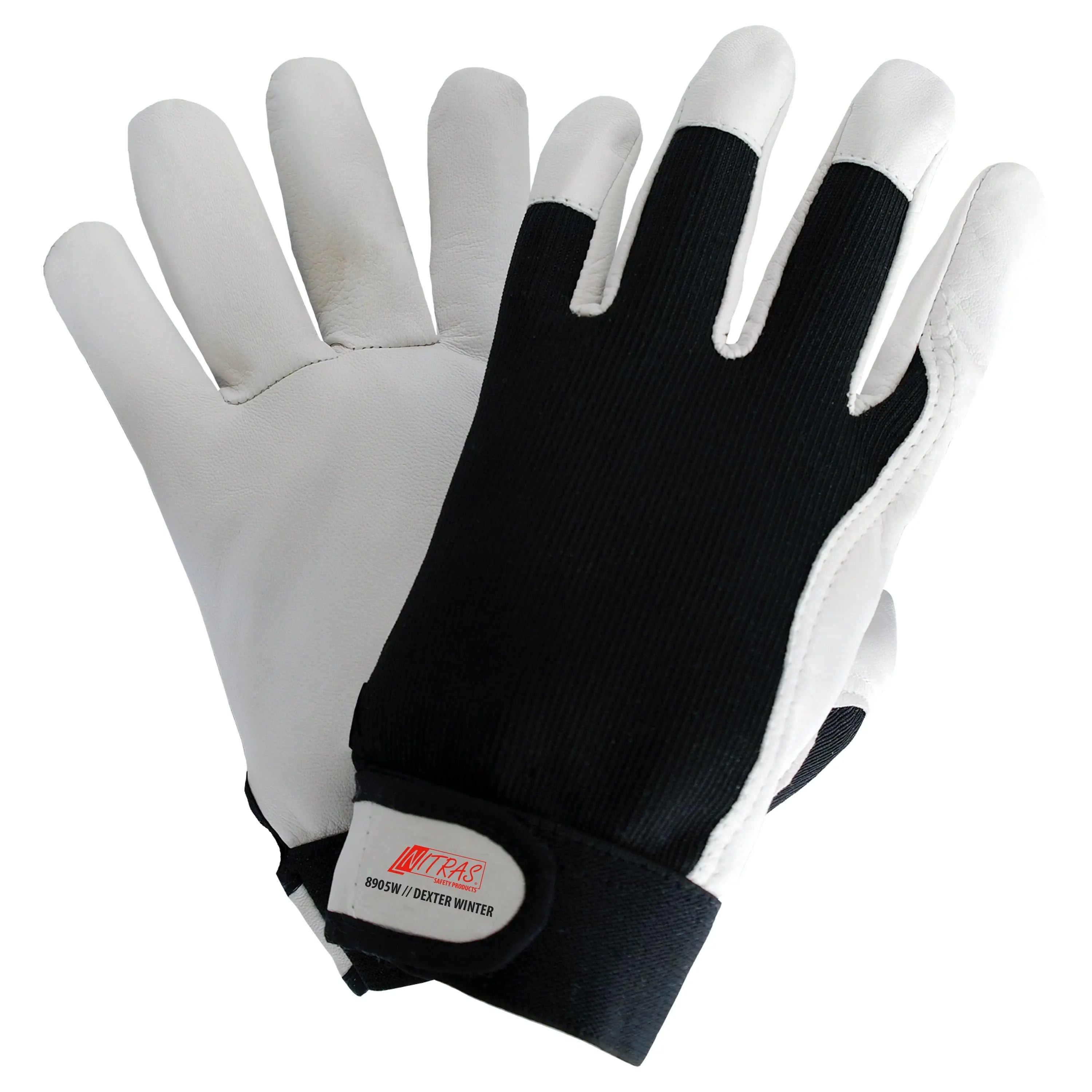 NITRAS DEXTER WINTER, Mechanikerhandschuhe, grau / schwarz, EN 388, EN 511 - KERA Arbeitsschutz