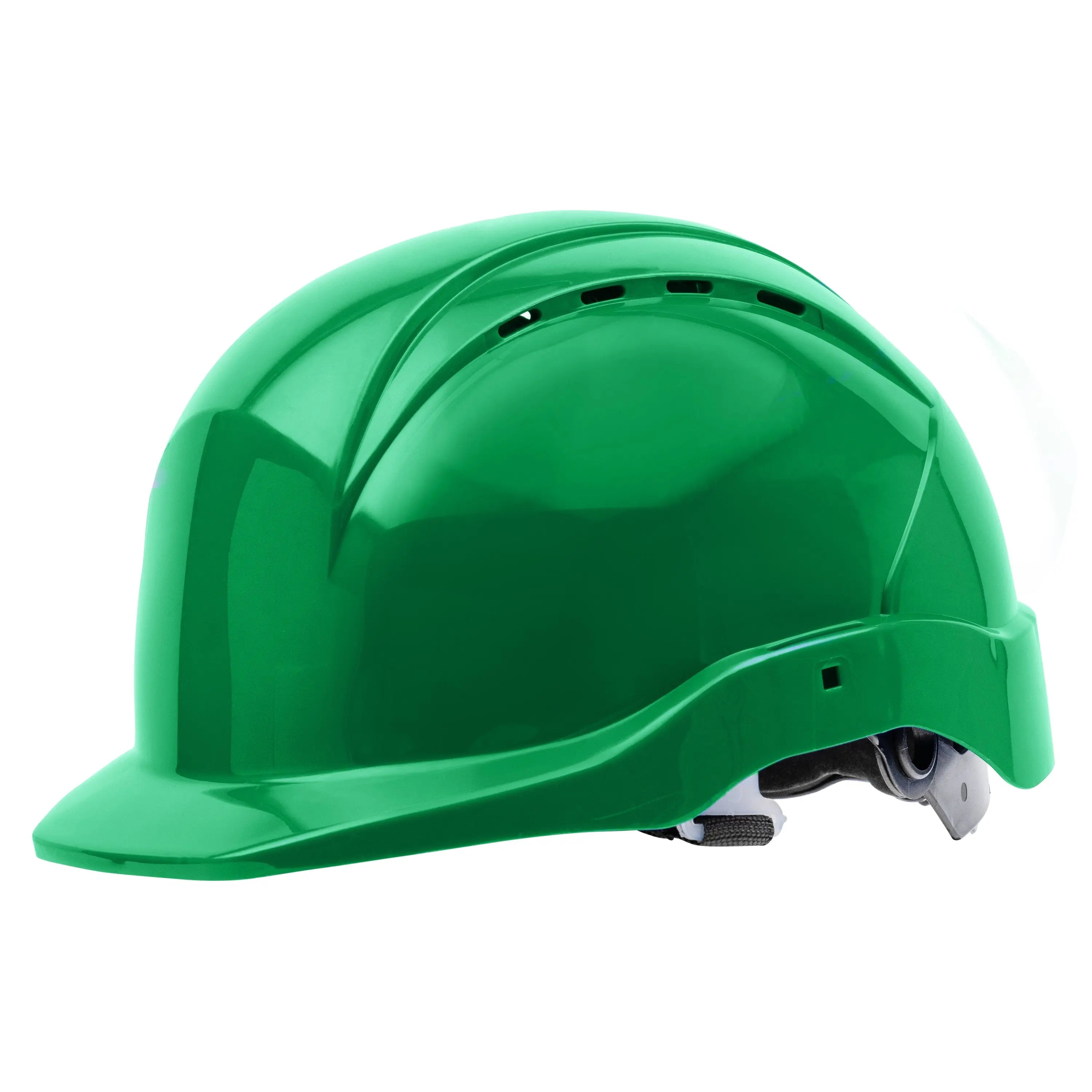 NITRAS HEAD PROTECT, Industrieschutzhelm, Schale aus HDPE, grün, Innenausstattung aus LDPE / Textil, schwarz / grau, EN 397 - KERA Arbeitsschutz