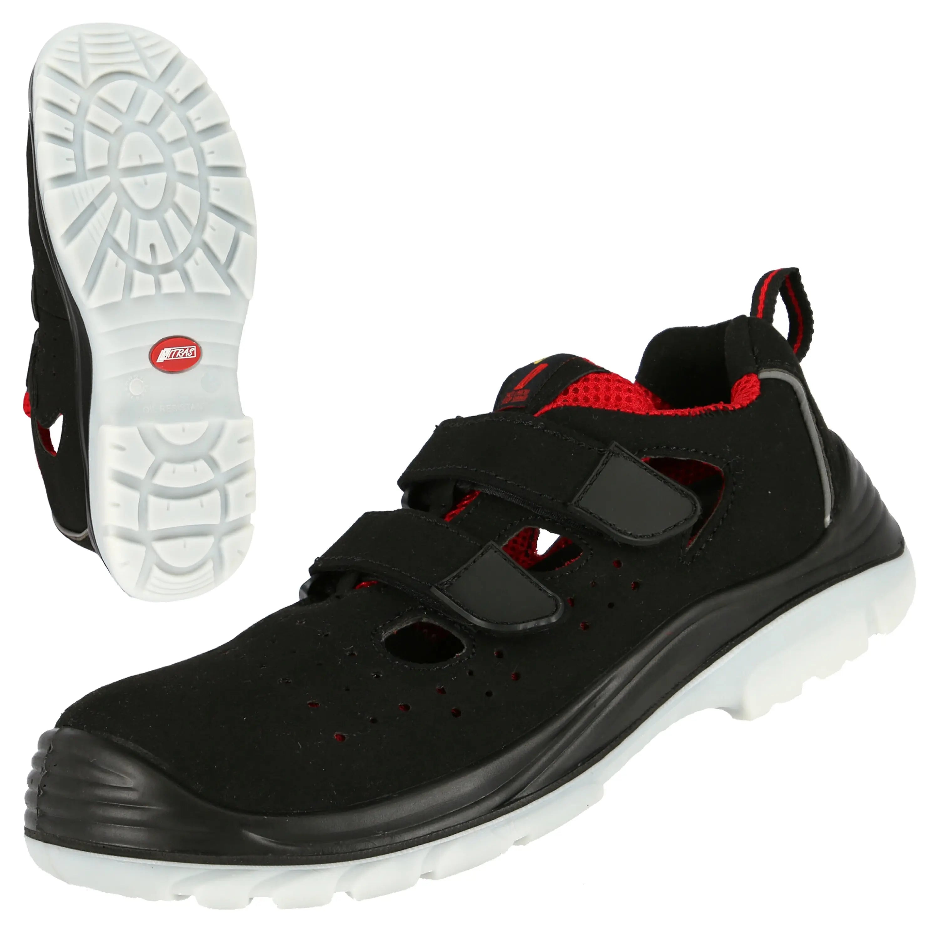 NITRAS MICRO STEP SA, S1P Sicherheitssandalen, schwarz, EN ISO 20345, DGUV Regel 112-191 - KERA Arbeitsschutz
