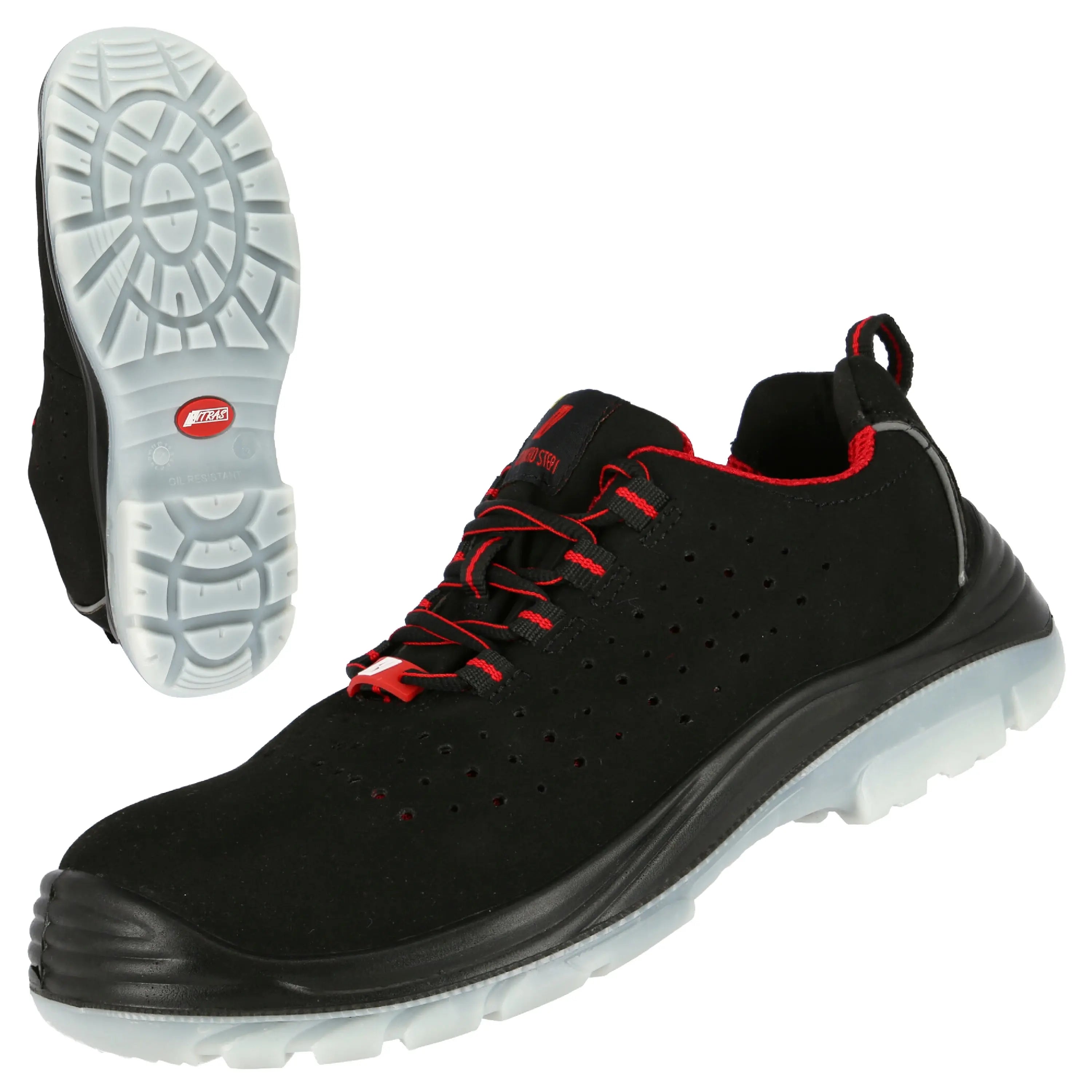 NITRAS MICRO STEP, S1P Sicherheitshalbschuhe, schwarz, EN ISO 20345, EN 61340-4-3, DGUV Regel 112-191 - KERA Arbeitsschutz