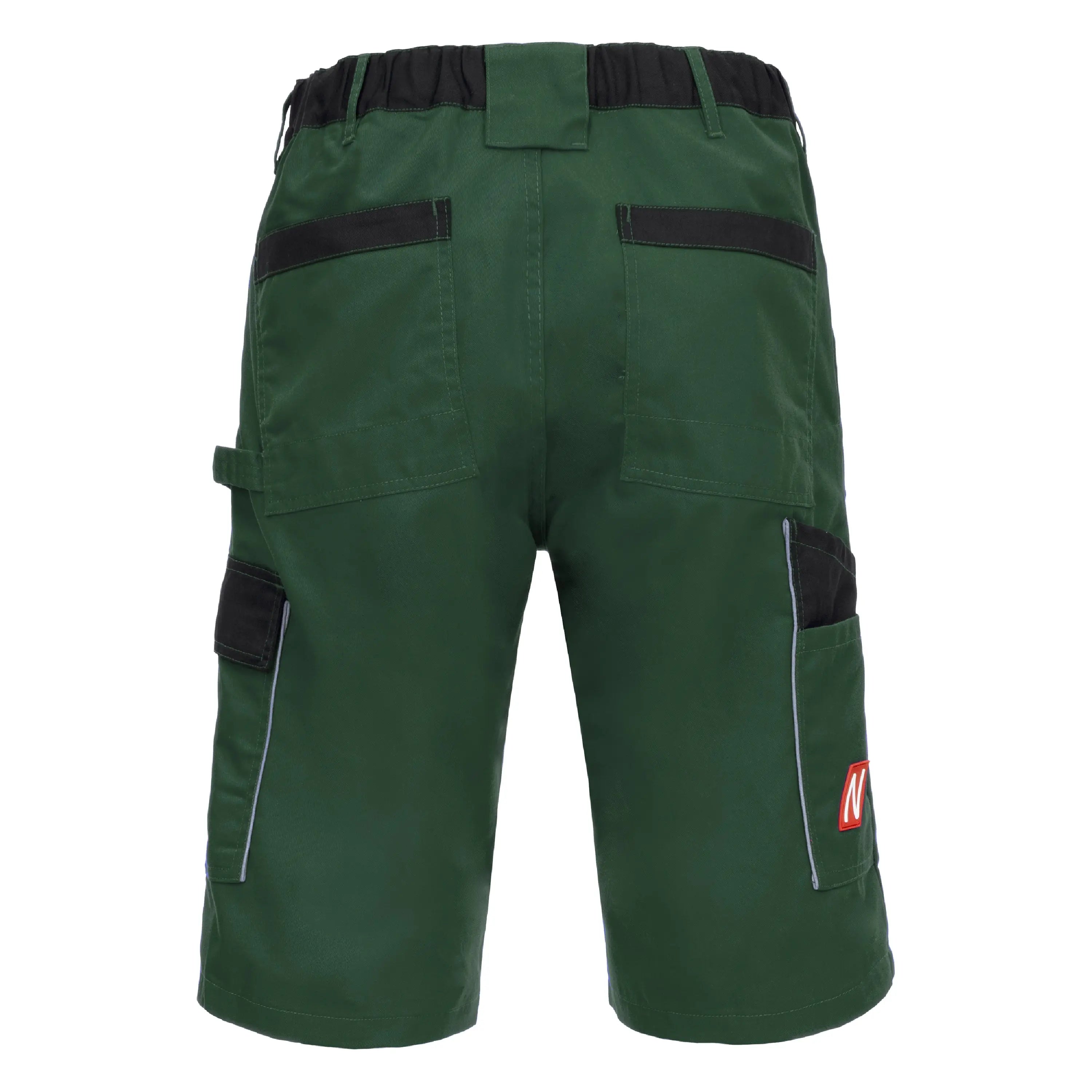NITRAS MOTION TEX LIGHT, Arbeitshose, kurz, grĂĽn / schwarz, OEKO-TEX - KERA Arbeitsschutz