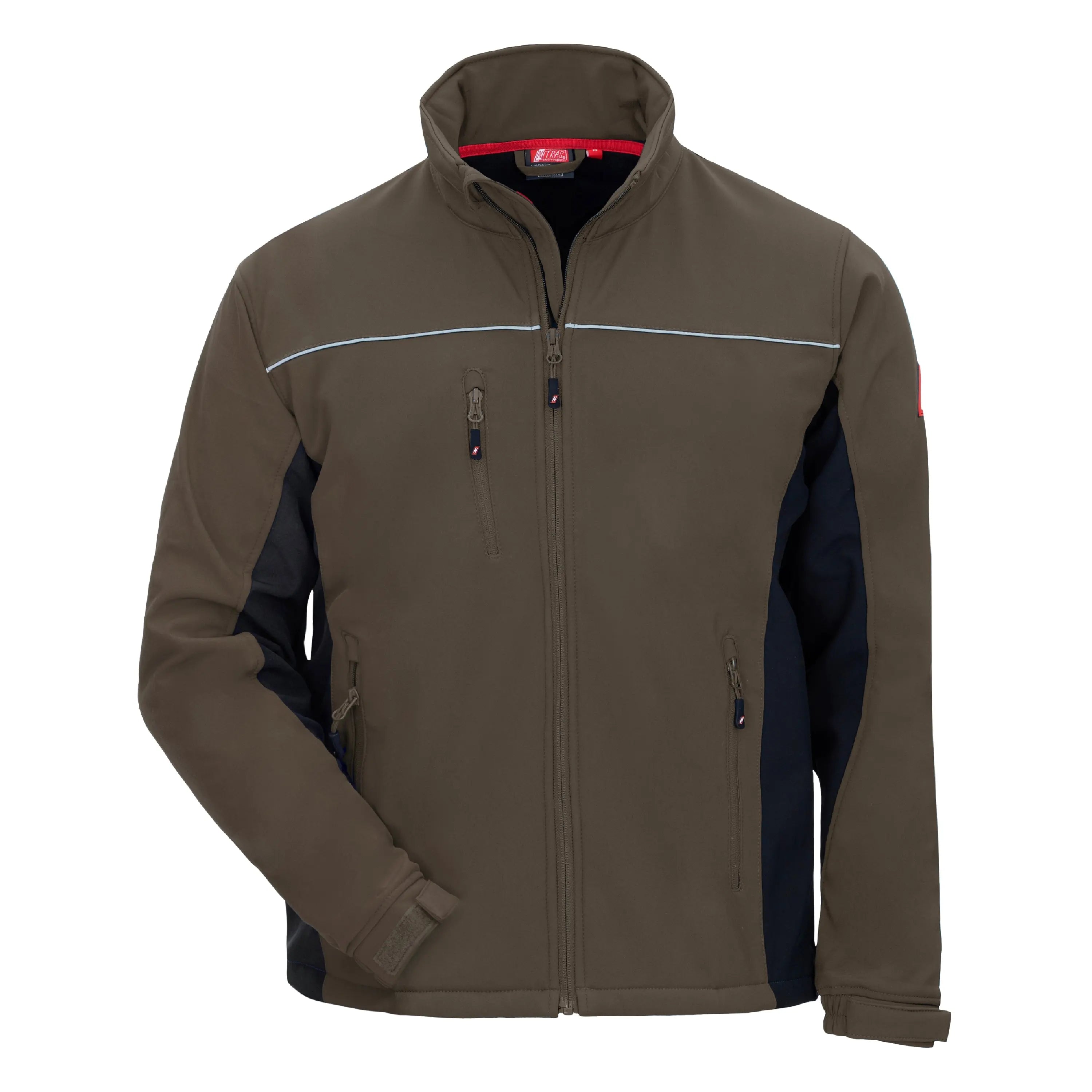 NITRAS MOTION TEX LIGHT, Softshelljacke, braun / schwarz, OEKO-TEX - KERA Arbeitsschutz