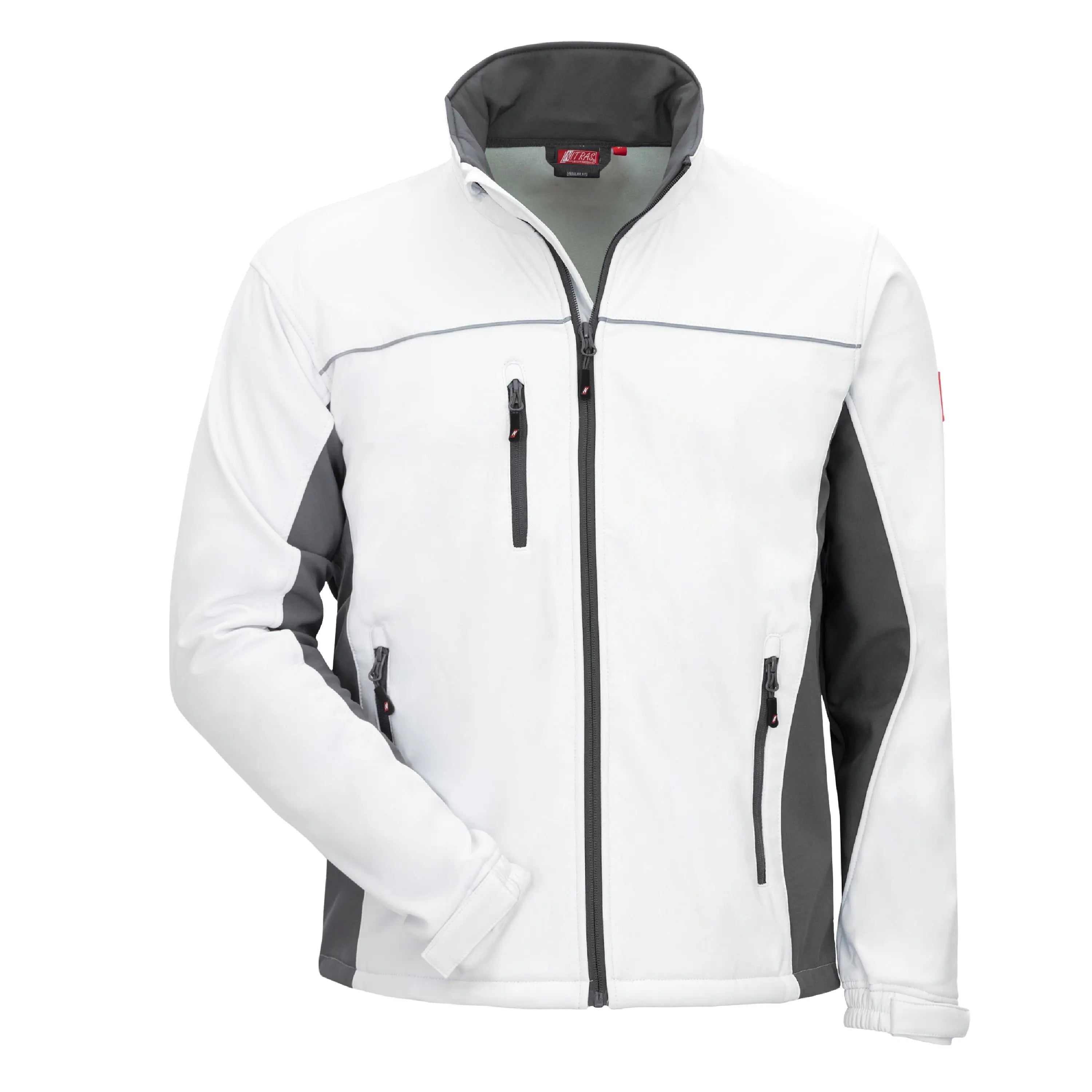 NITRAS MOTION TEX LIGHT, Softshelljacke, weiß / grau, OEKO-TEX - KERA Arbeitsschutz