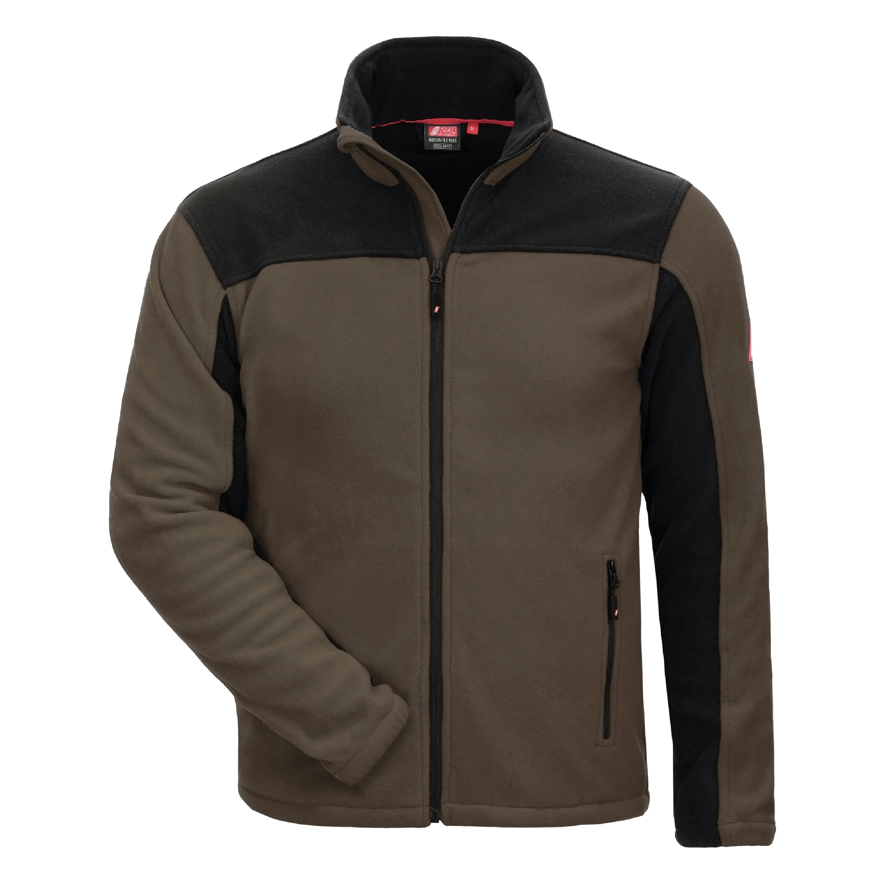 NITRAS MOTION TEX PLUS, Fleece-Jacke, braun / schwarz - KERA Arbeitsschutz