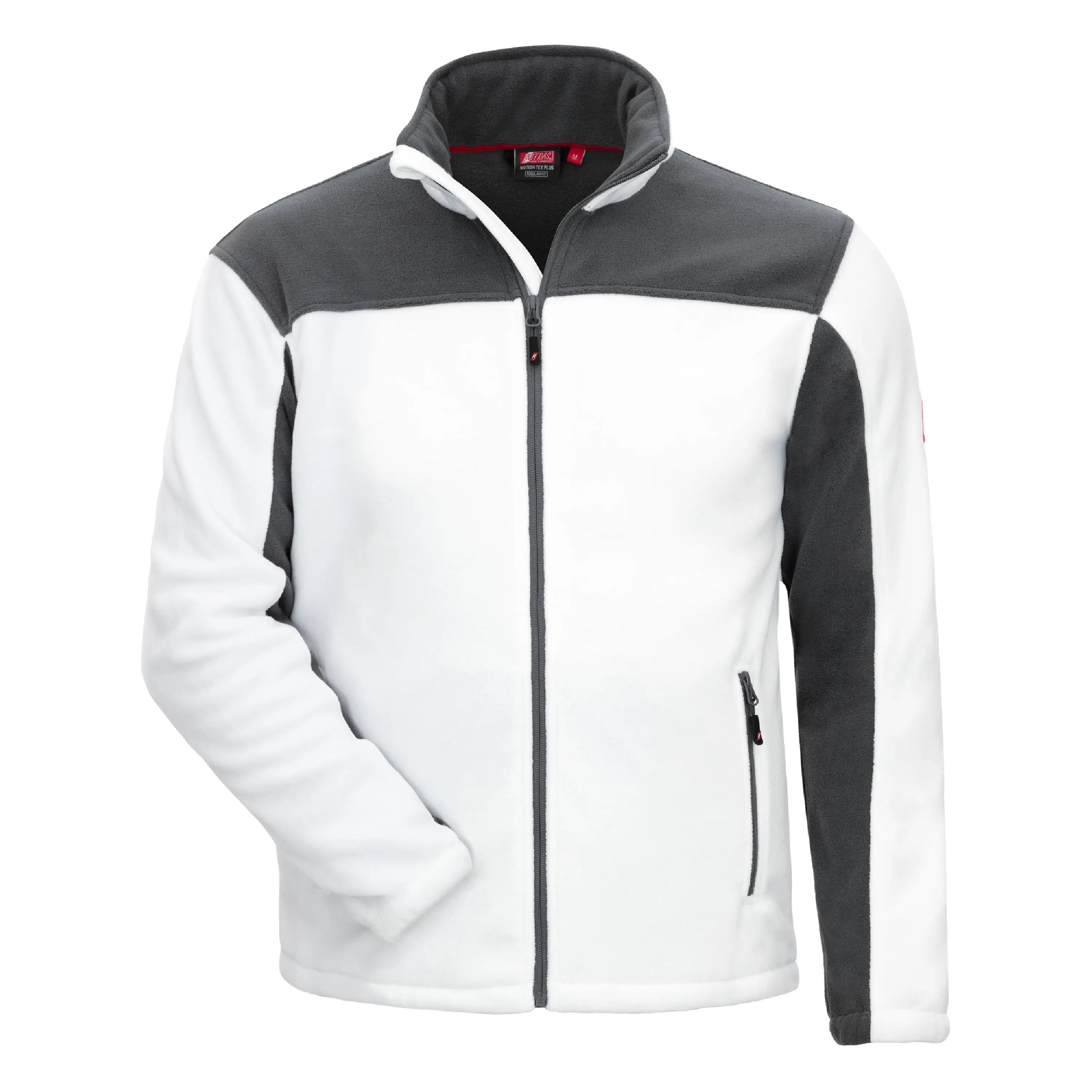 NITRAS MOTION TEX PLUS, Fleece-Jacke, weiß / grau - KERA Arbeitsschutz
