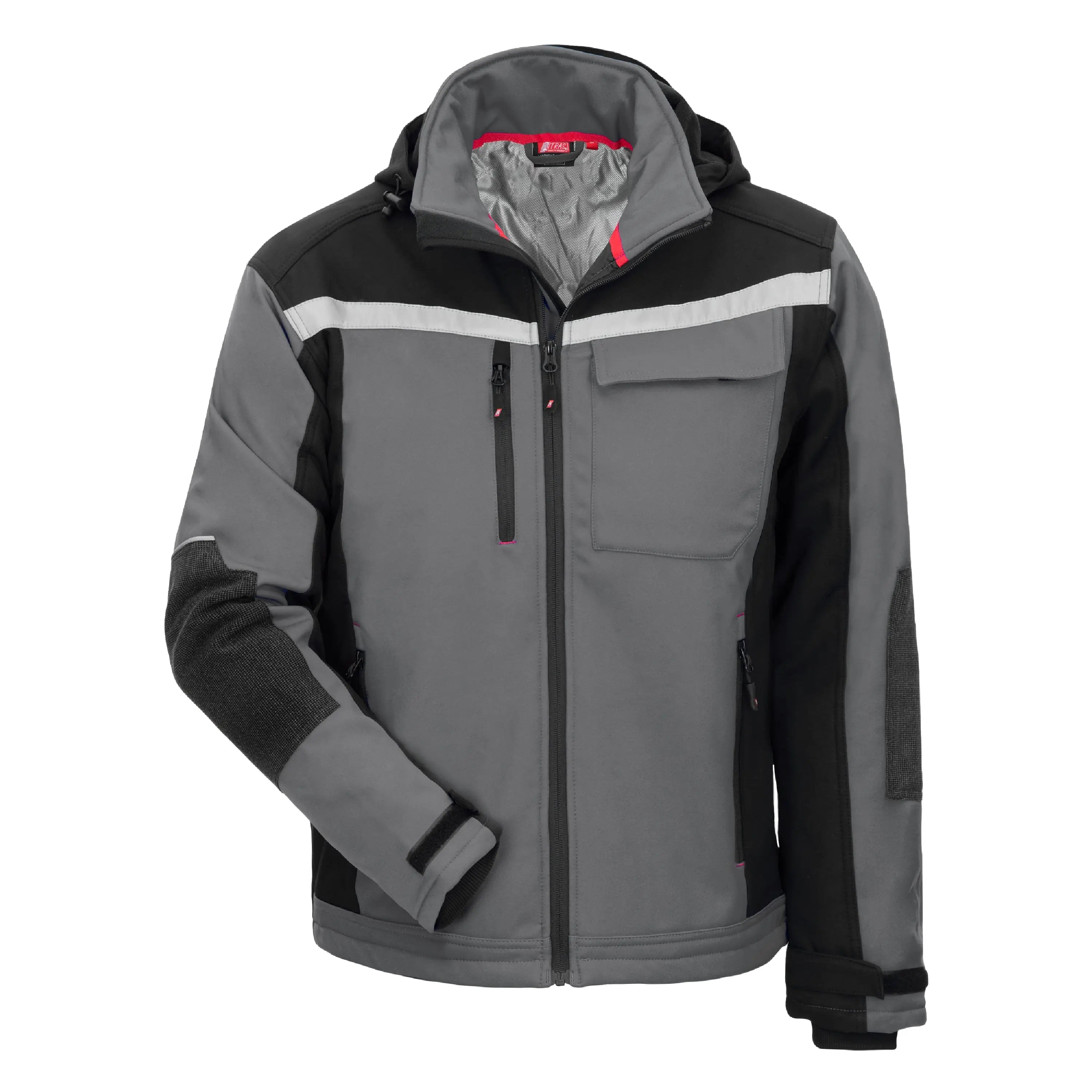 NITRAS MOTION TEX PLUS, Softshelljacke, grau / schwarz - KERA Arbeitsschutz