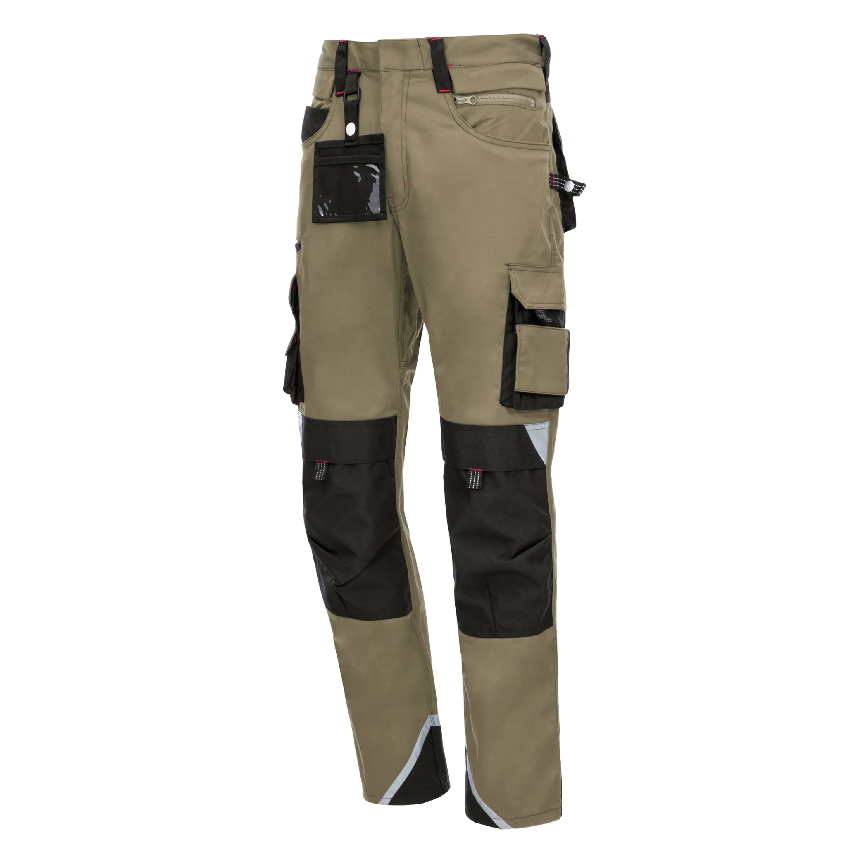 NITRAS MOTION TEX PRO FX, Arbeitshose, lang, khaki / schwarz, OEKO-TEX - KERA Arbeitsschutz