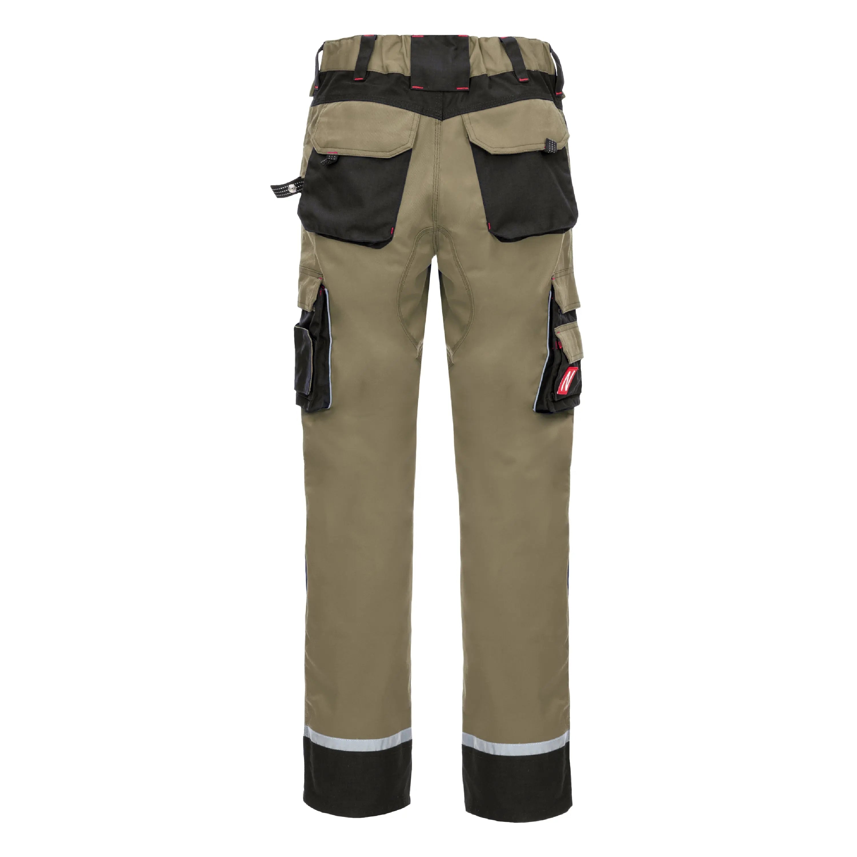 NITRAS MOTION TEX PRO FX, Arbeitshose, lang, khaki / schwarz, OEKO-TEX - KERA Arbeitsschutz