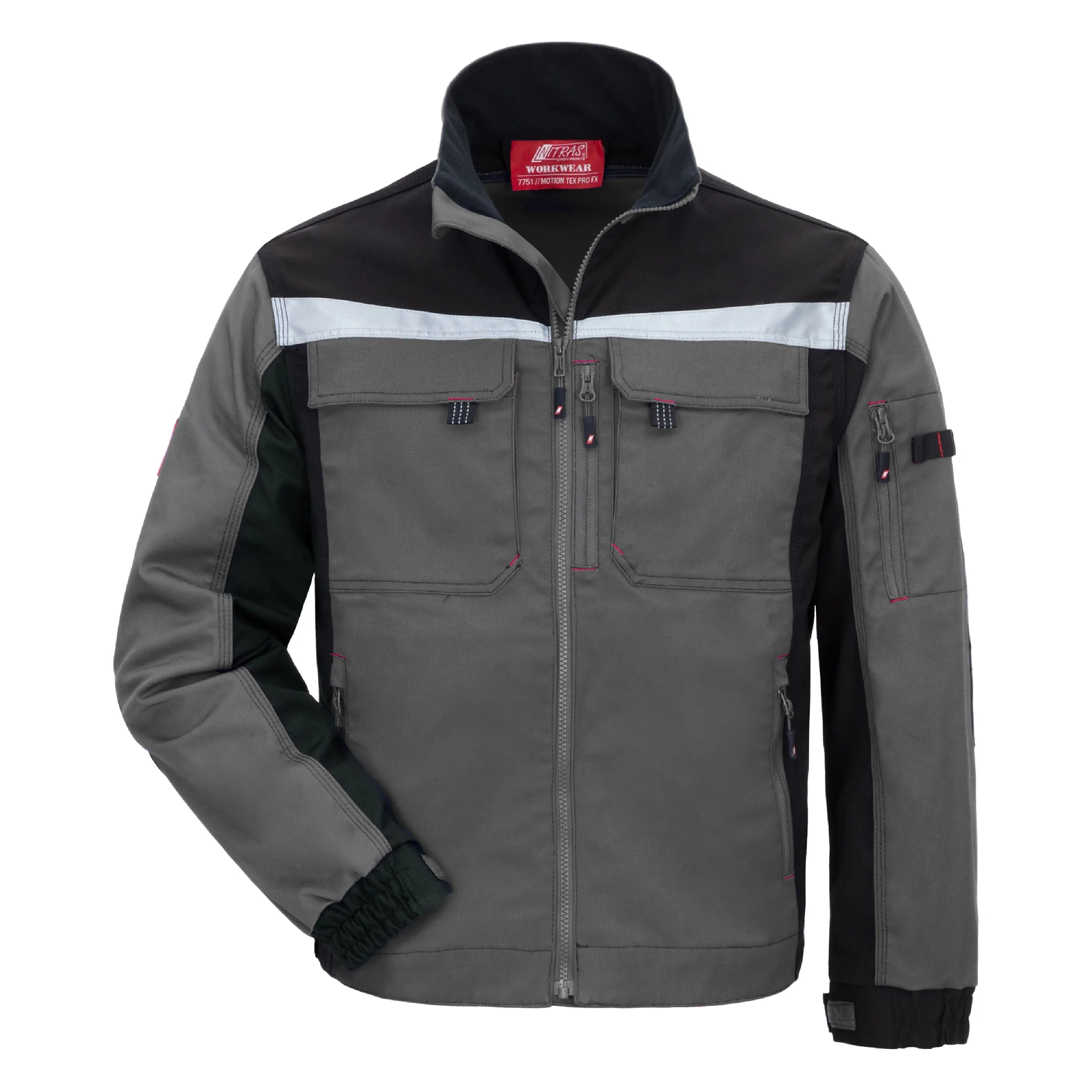 NITRAS MOTION TEX PRO FX, Arbeitsjacke, grau / schwarz, OEKO-TEX - KERA Arbeitsschutz