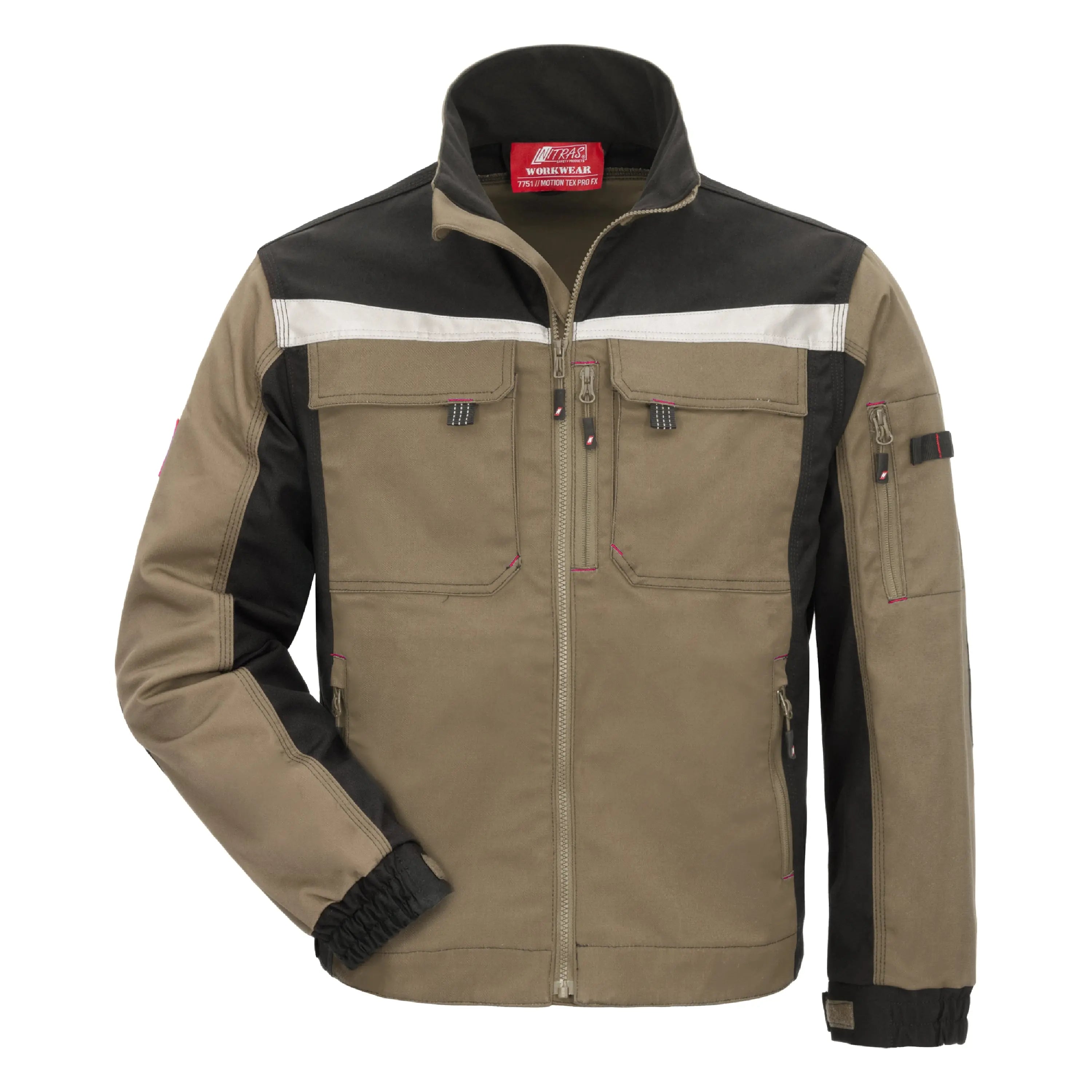 NITRAS MOTION TEX PRO FX, Arbeitsjacke, khaki / schwarz, OEKO-TEX - KERA Arbeitsschutz
